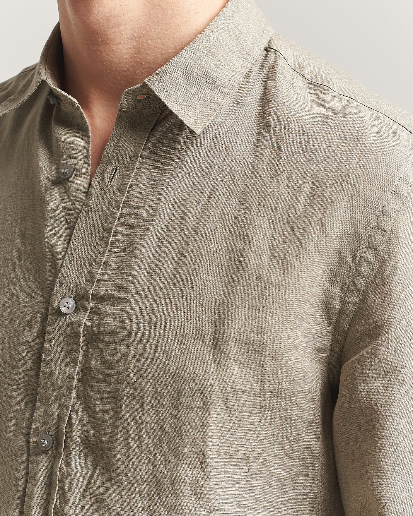 Heren | Overhemden | Tiger of Sweden | Spenser Linen Shirt Mole