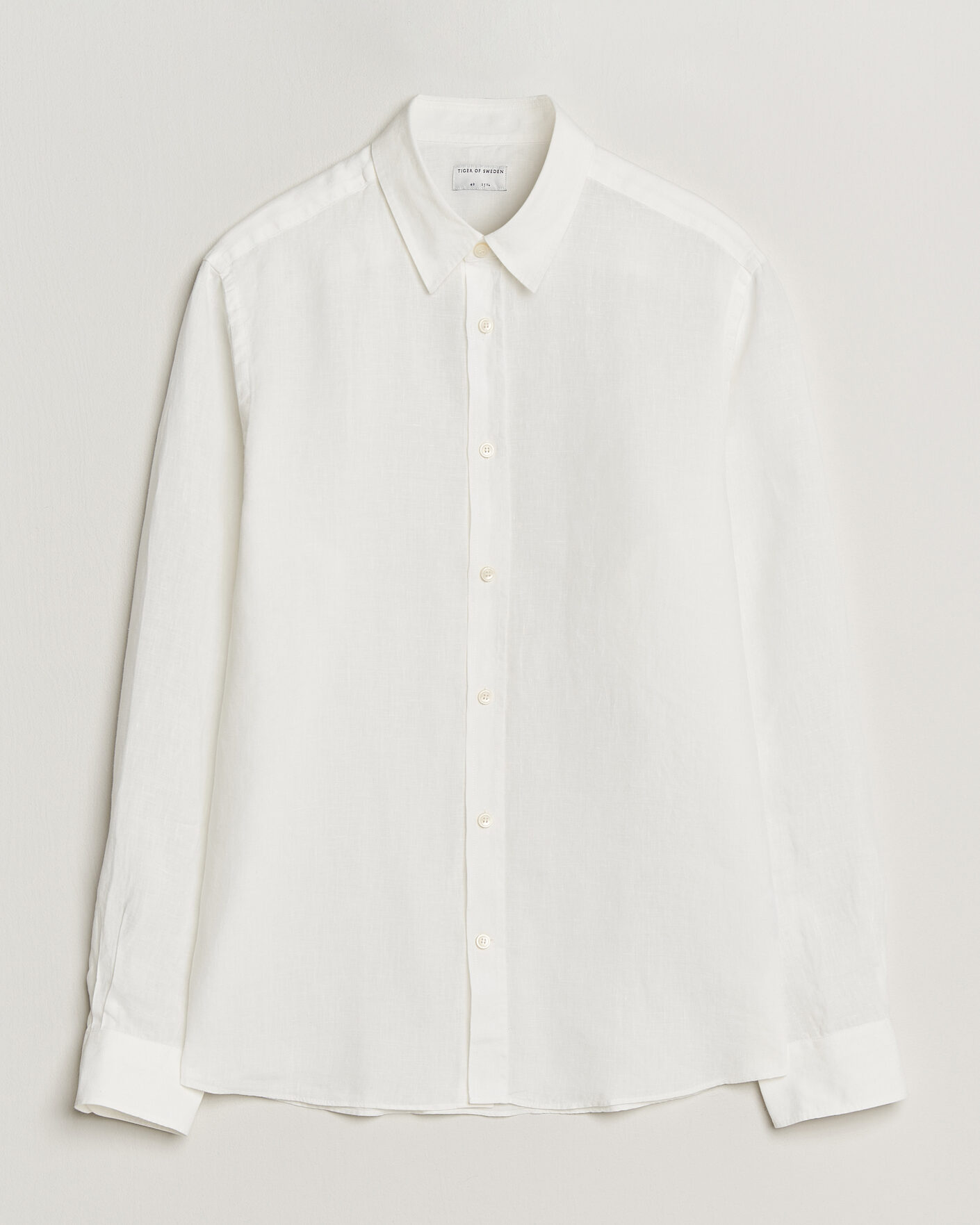 Heren | Overhemden | Tiger of Sweden | Spenser Linen Shirt Off White
