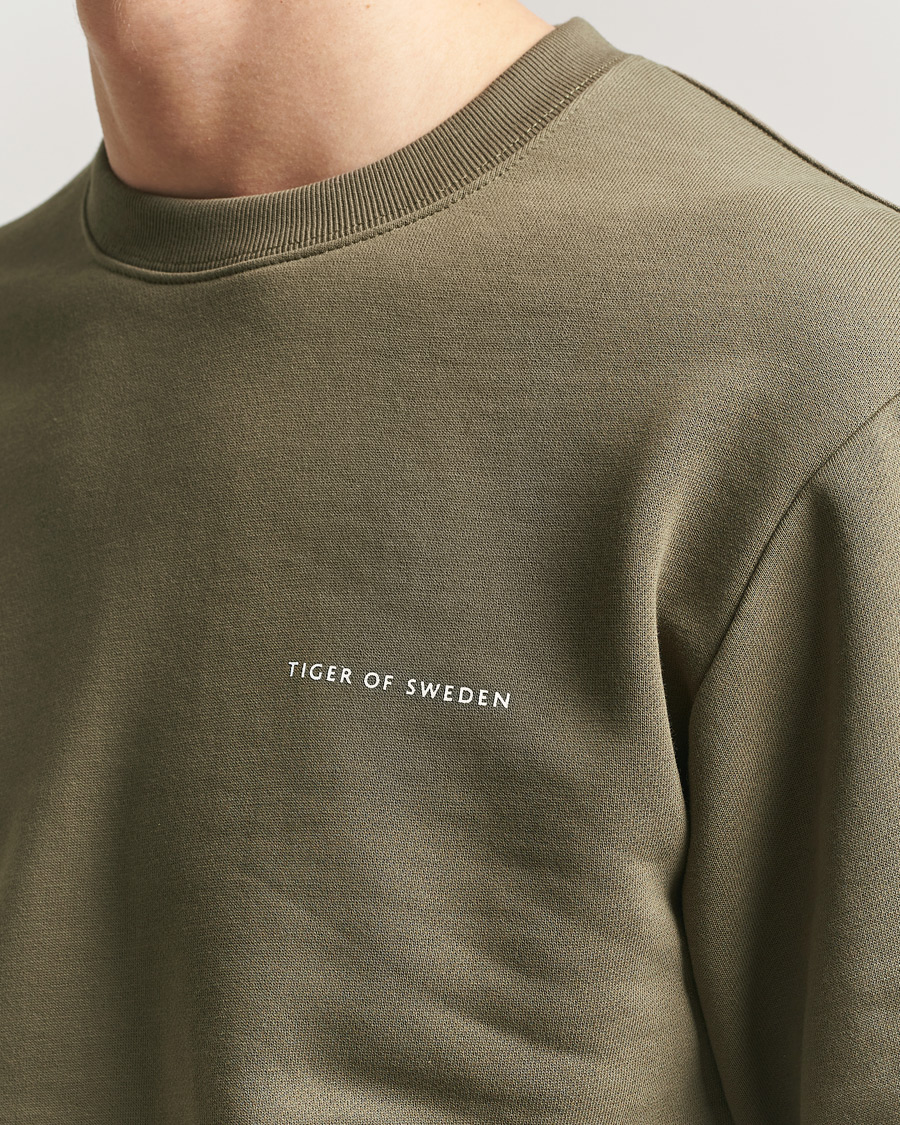 Homme | Pulls Et Tricots | Tiger of Sweden | Emerson Crew Neck Sweatshirt October Sage