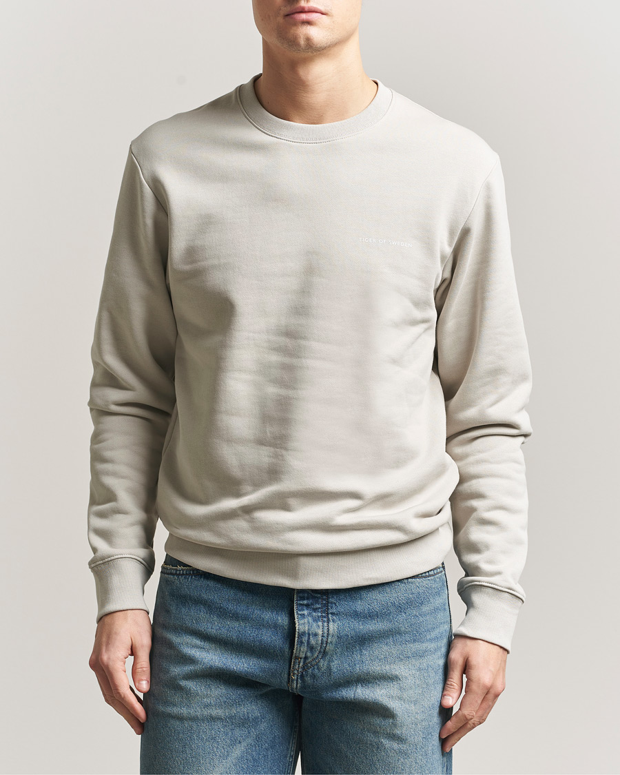 Heren | Truien | Tiger of Sweden | Emerson Crew Neck Sweatshirt Seline Grey
