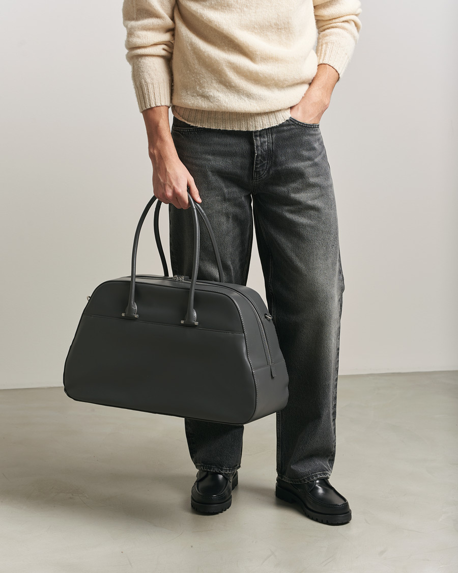Homme | Sacs | Tiger of Sweden | Navisa Smooth Leather Weekendbag Jet Grey