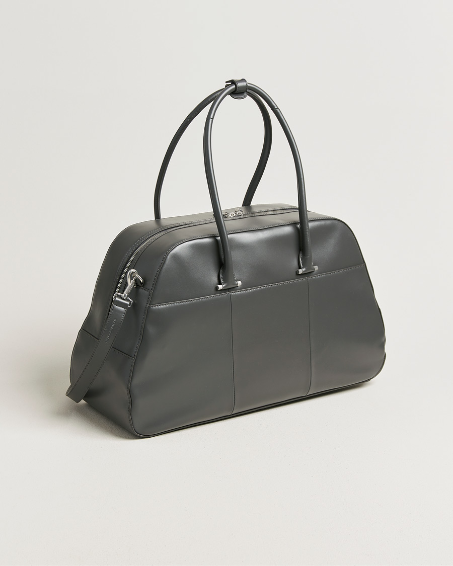 Homme | Sacs | Tiger of Sweden | Navisa Smooth Leather Weekendbag Jet Grey