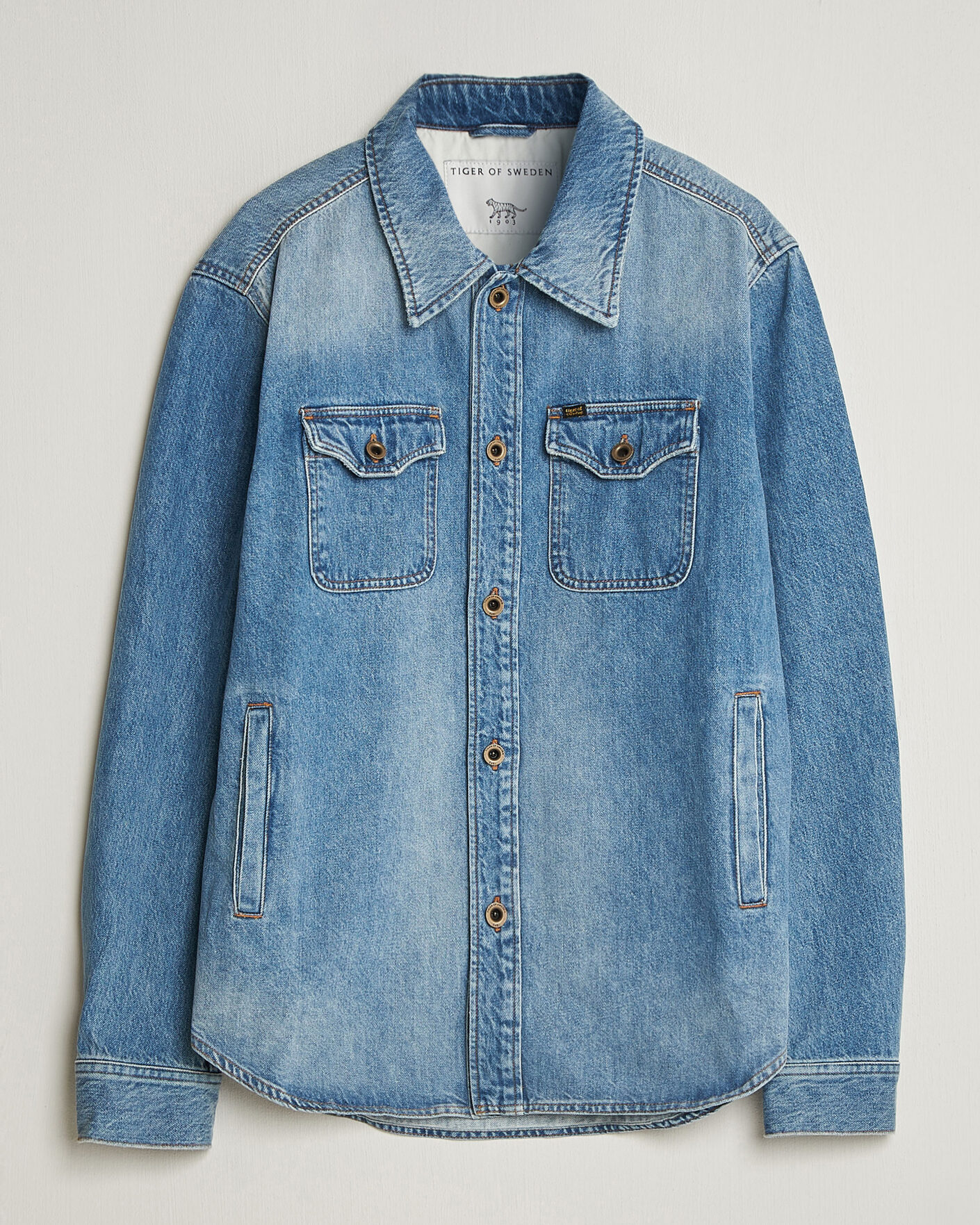 Heren | Jassen | Tiger of Sweden | Get Denim Jacket Light Blue