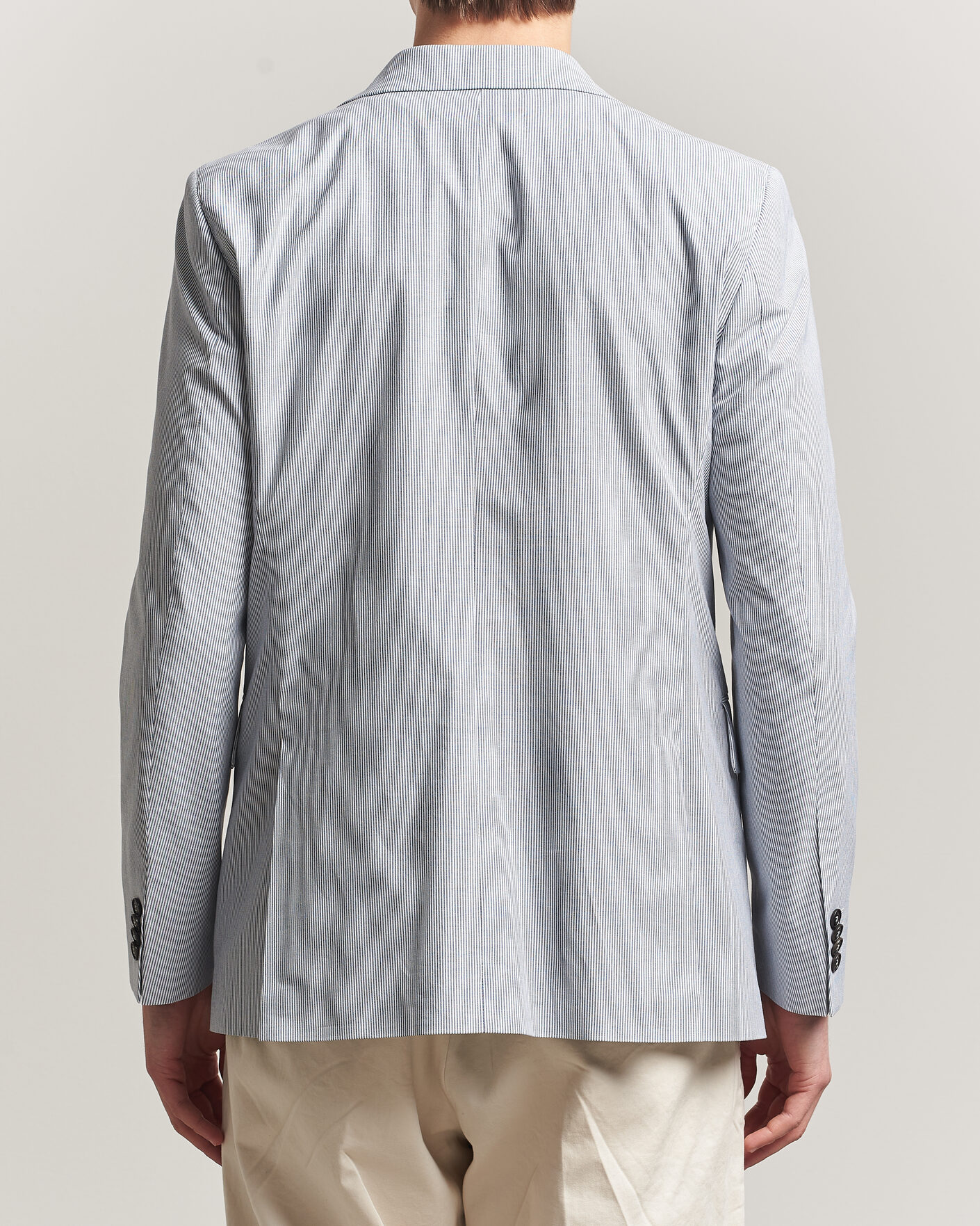 Heren | Blazers | Tiger of Sweden | Ease Cotton Double Breasted Blazer Thunder Blue