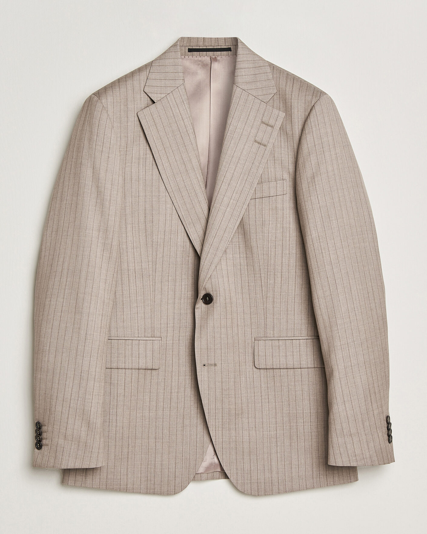 Homme | Blazers | Tiger of Sweden | Ease Wool Pinstriped Blazer Clay