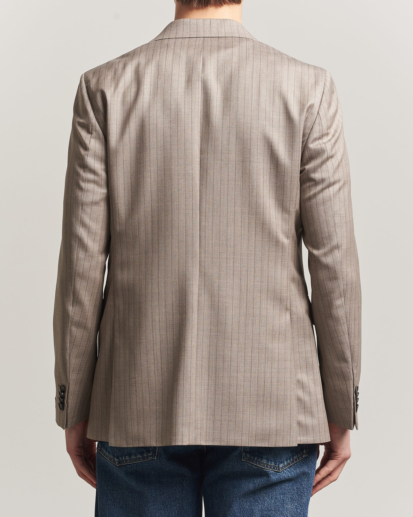 Heren | Blazers | Tiger of Sweden | Ease Wool Pinstriped Blazer Clay