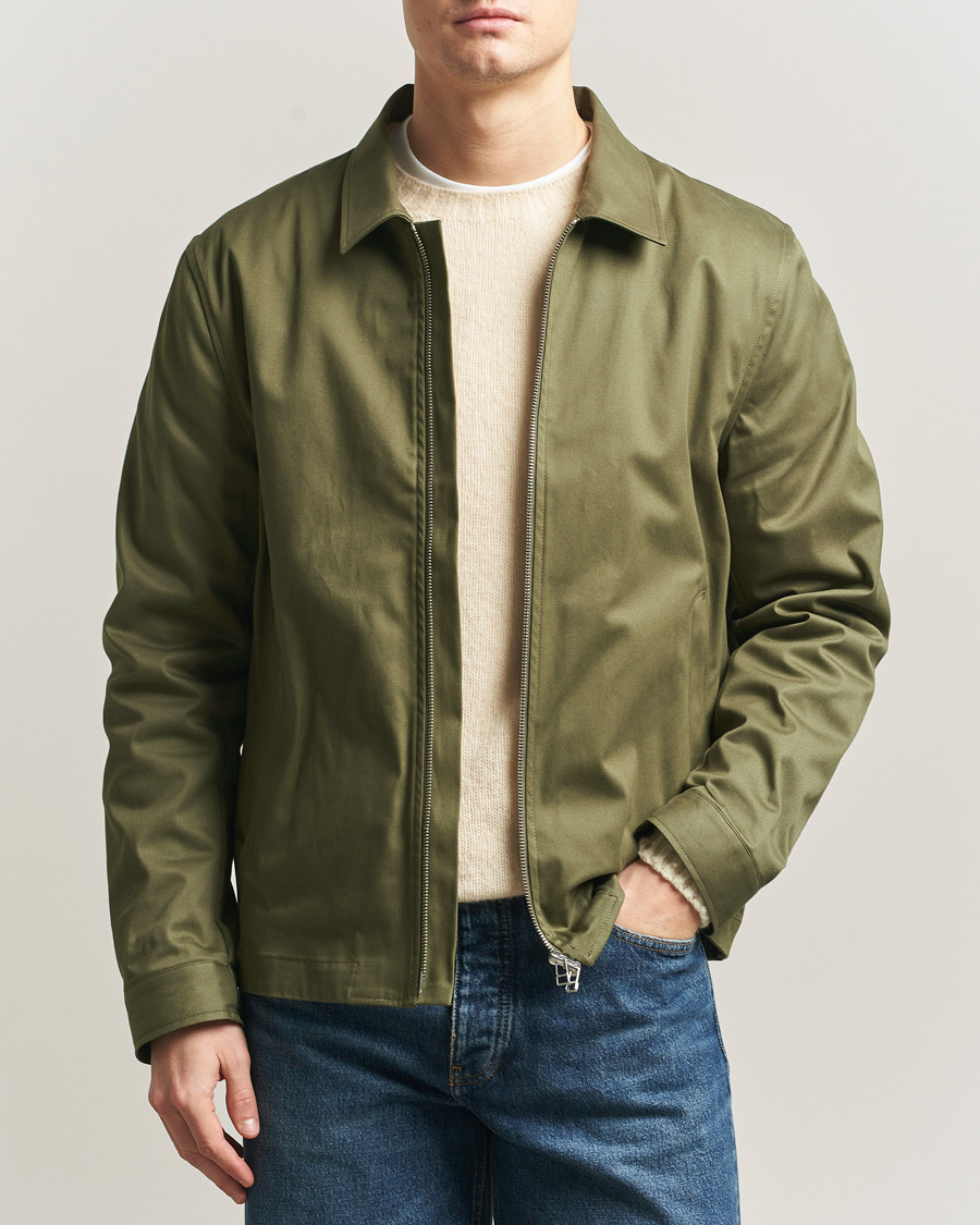 Homme | Manteaux Et Vestes | Tiger of Sweden | Barnaby Cotton Jacket Kalamata Green