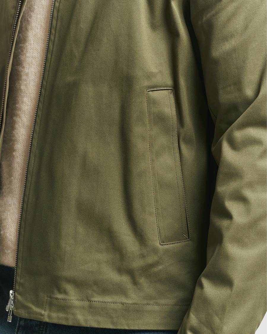Heren | Overhemden | Tiger of Sweden | Barnaby Cotton Overshirt Kalamata Green