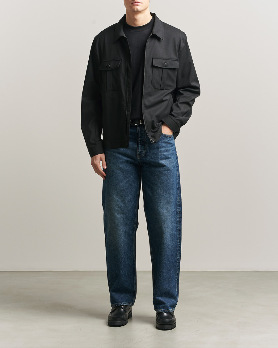 Heren | Overhemden | Tiger of Sweden | Barnaby Technical Overshirt Black