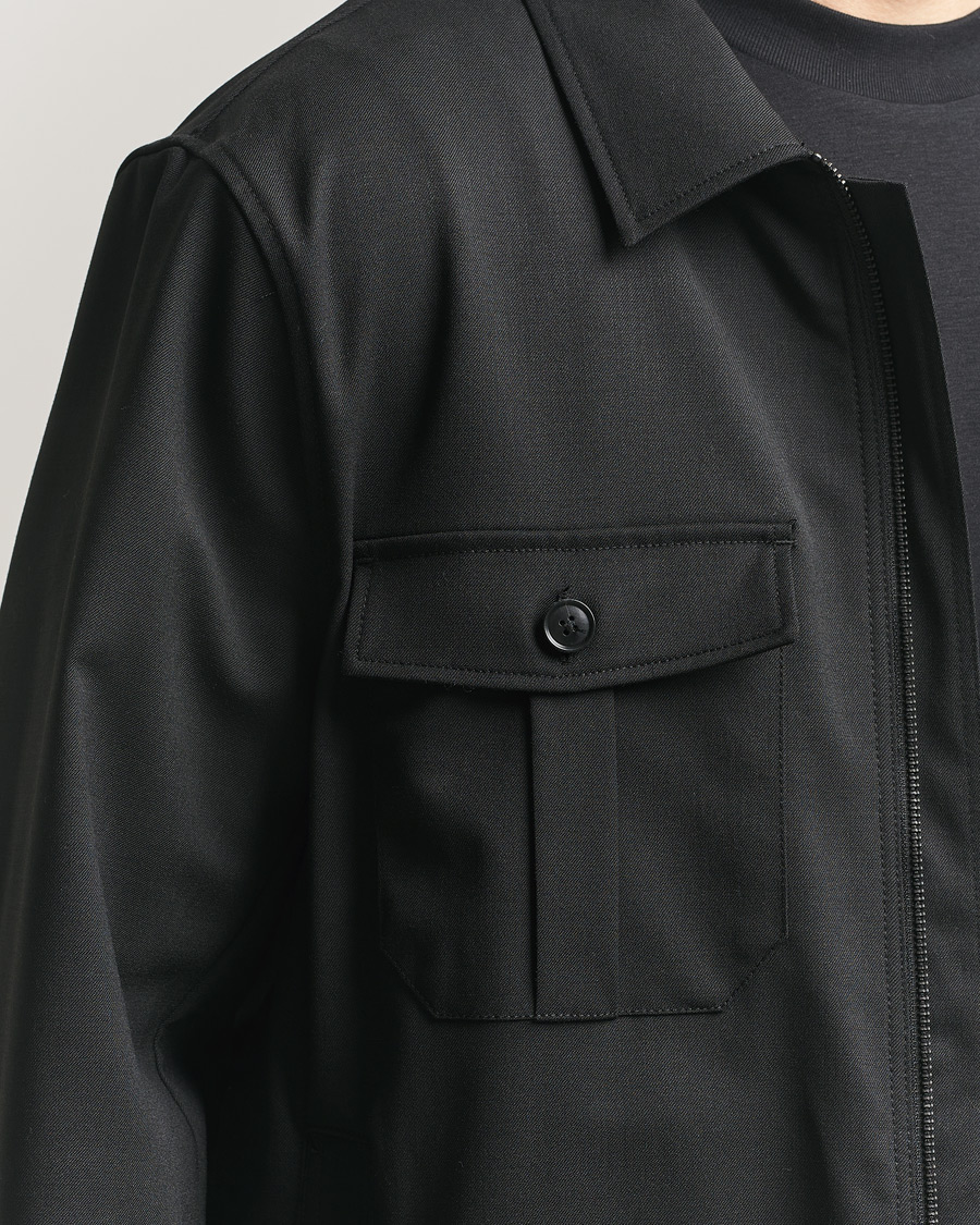 Heren | Overhemden | Tiger of Sweden | Barnaby Technical Overshirt Black