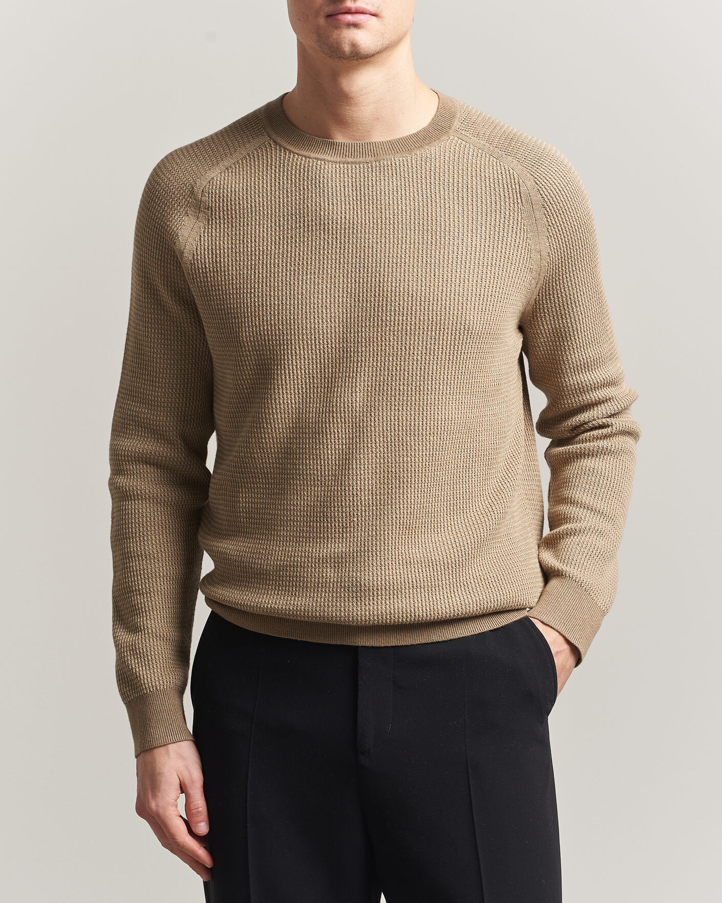 Heren | Truien | Tiger of Sweden | Martin Knitted Sweater Umber Brown