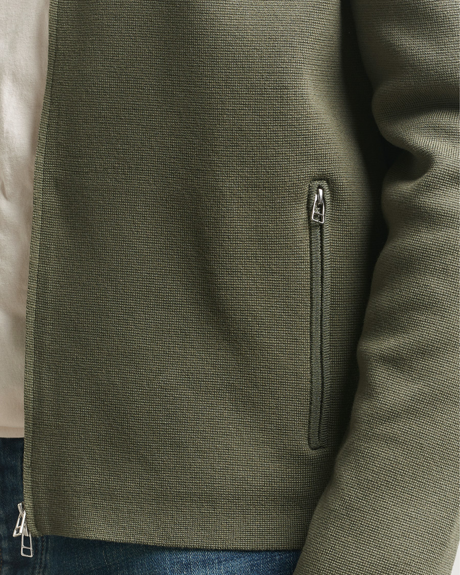 Homme | Pulls Et Tricots | Tiger of Sweden | Celyn Knitted Full Zip Kalamata Green