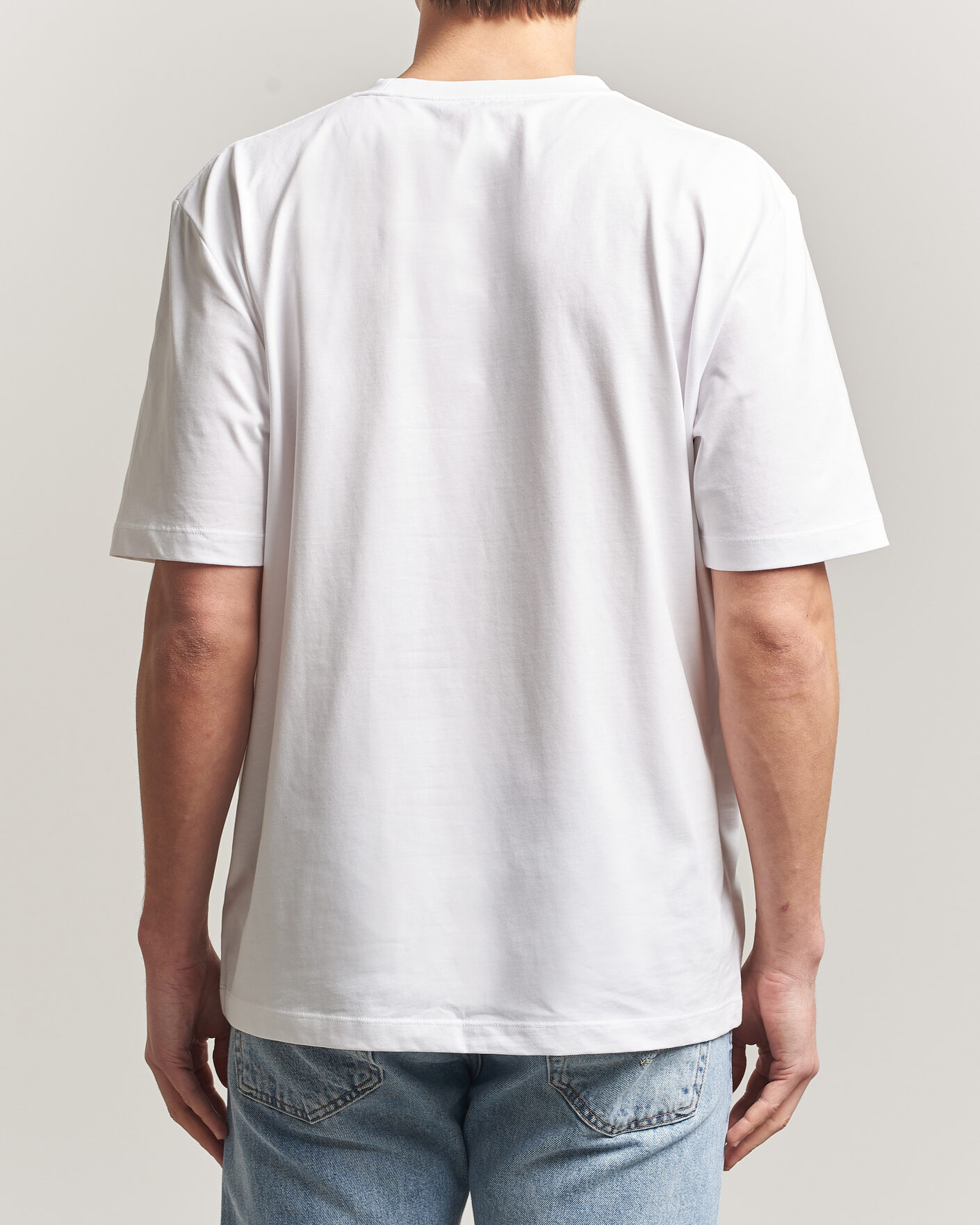 Heren | T-shirts | Tiger of Sweden | Pro Cotton Logo T-Shirt Pure White