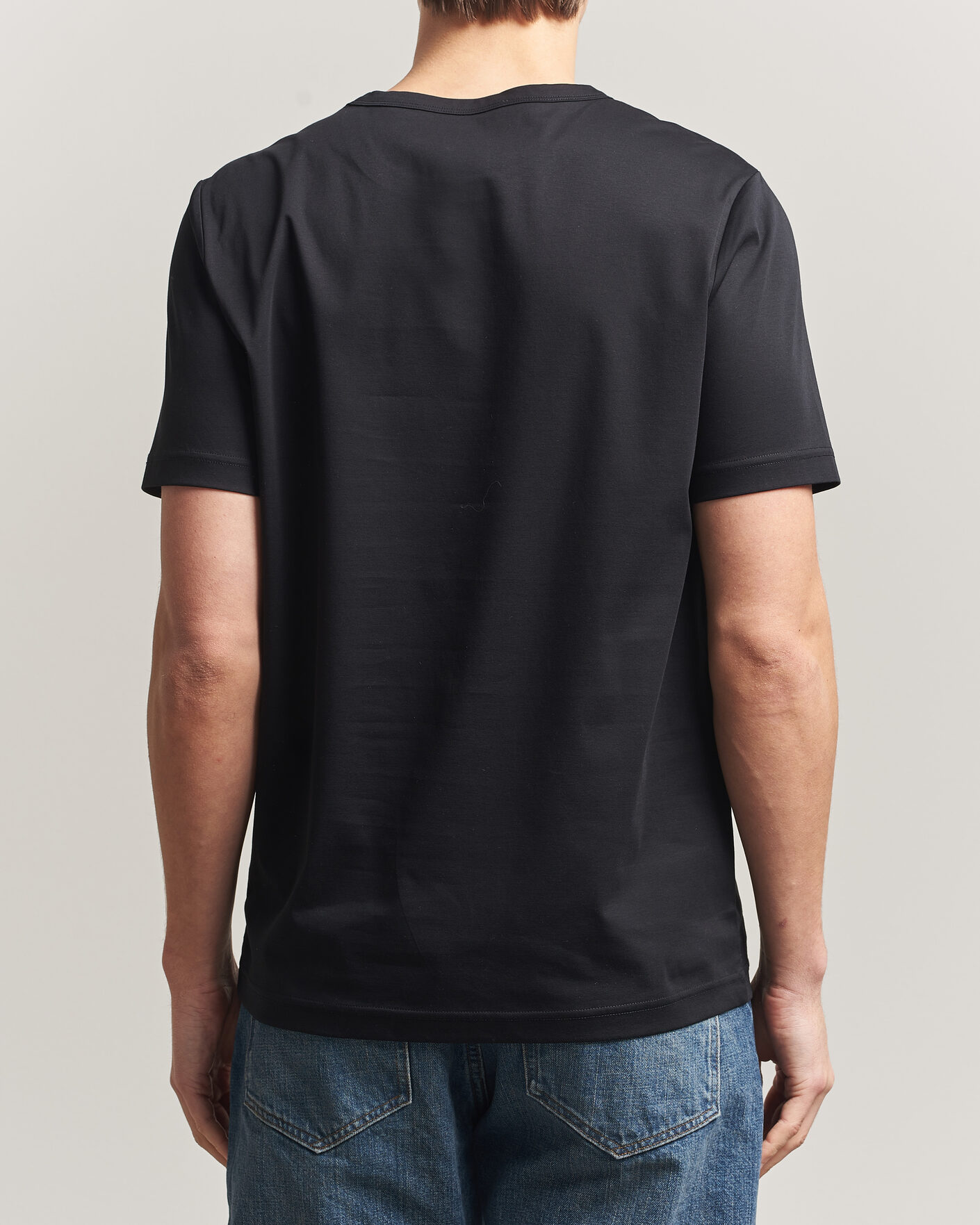 Homme | T-shirts | Tiger of Sweden | Olaf Mercerized Cotton T-Shirt Black