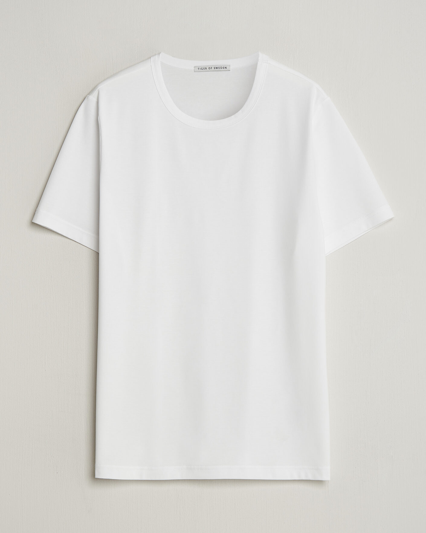 Homme | T-shirts | Tiger of Sweden | Olaf Mercerized Cotton T-Shirt Pure White