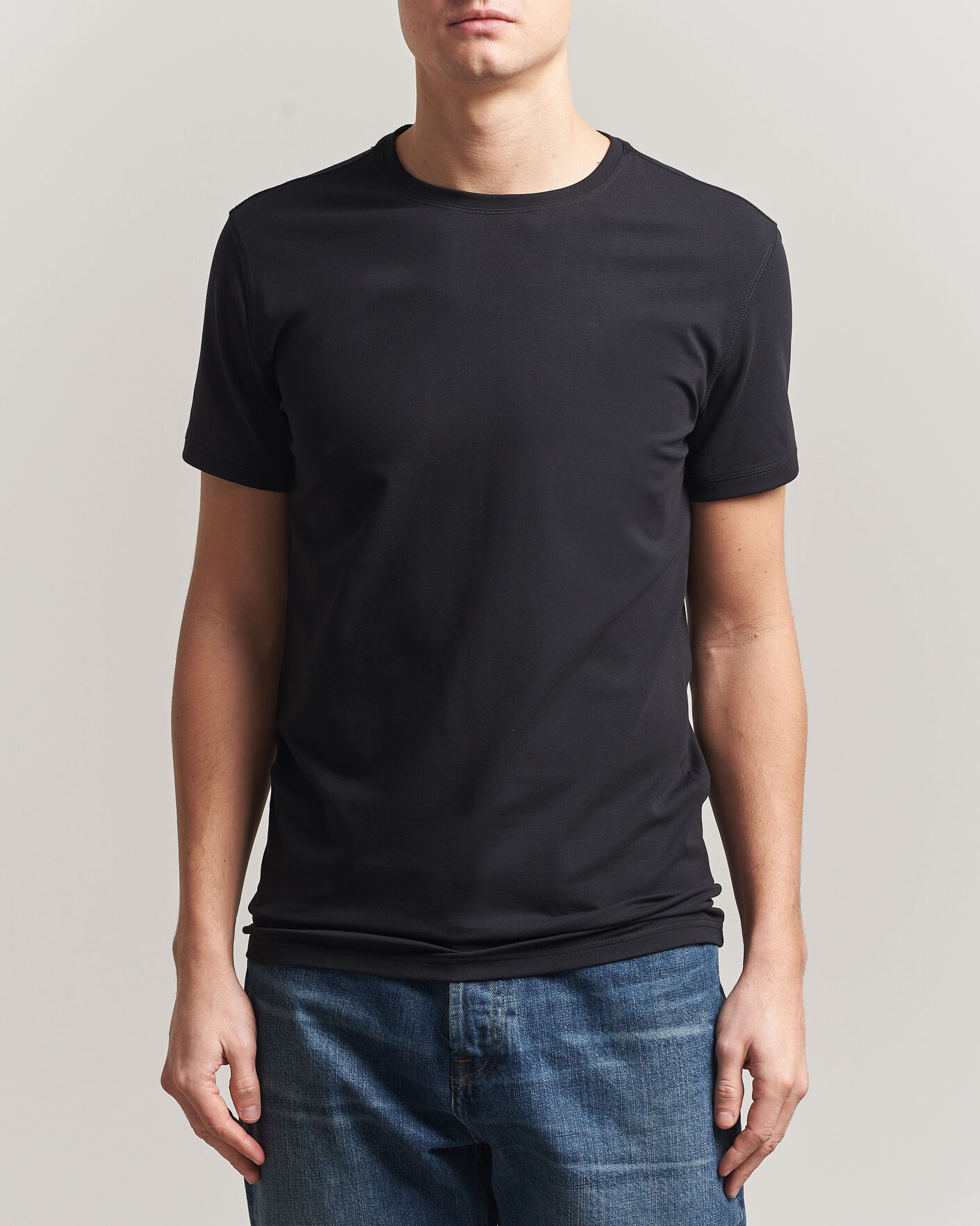 Heren | T-shirts | Tiger of Sweden | Heimdal 2-Pack Crew Neck T-Shirt Black