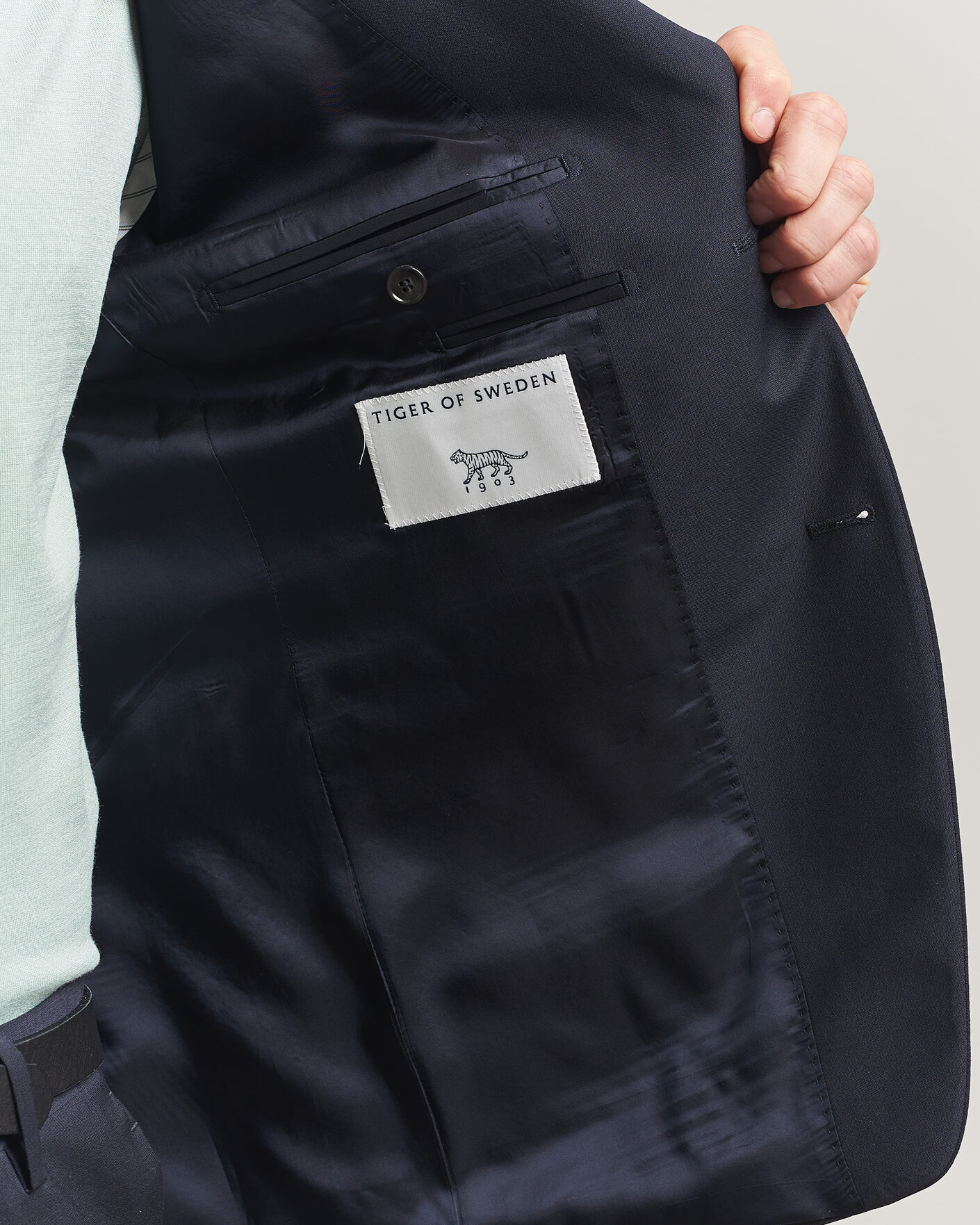 Heren | Blazers | Tiger of Sweden | Jamie Wool Travel Suit Blazer Dark Ink