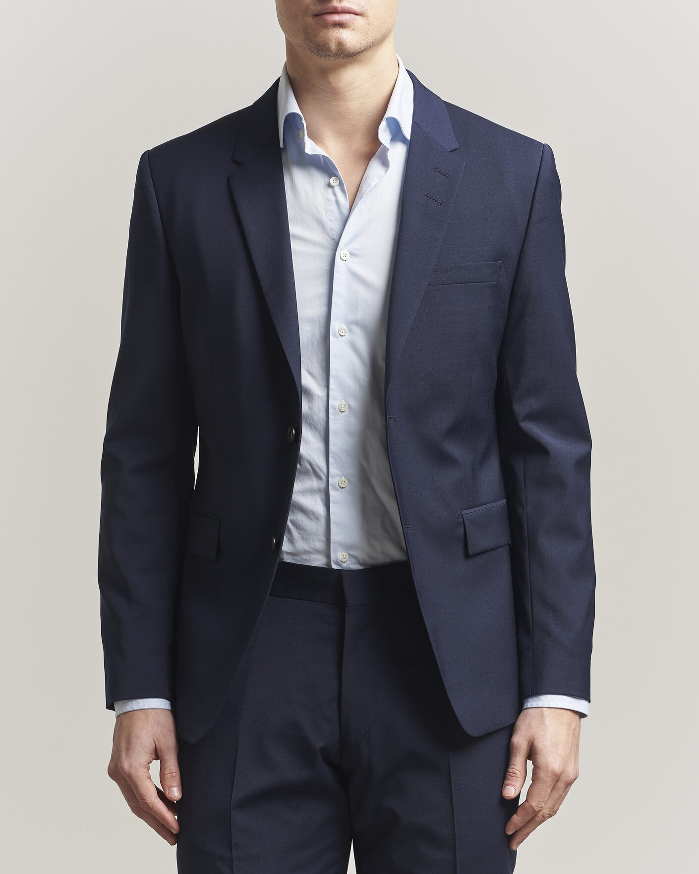 Heren | Blazers | Tiger of Sweden | Jamie Wool Travel Suit Blazer Royal Blue