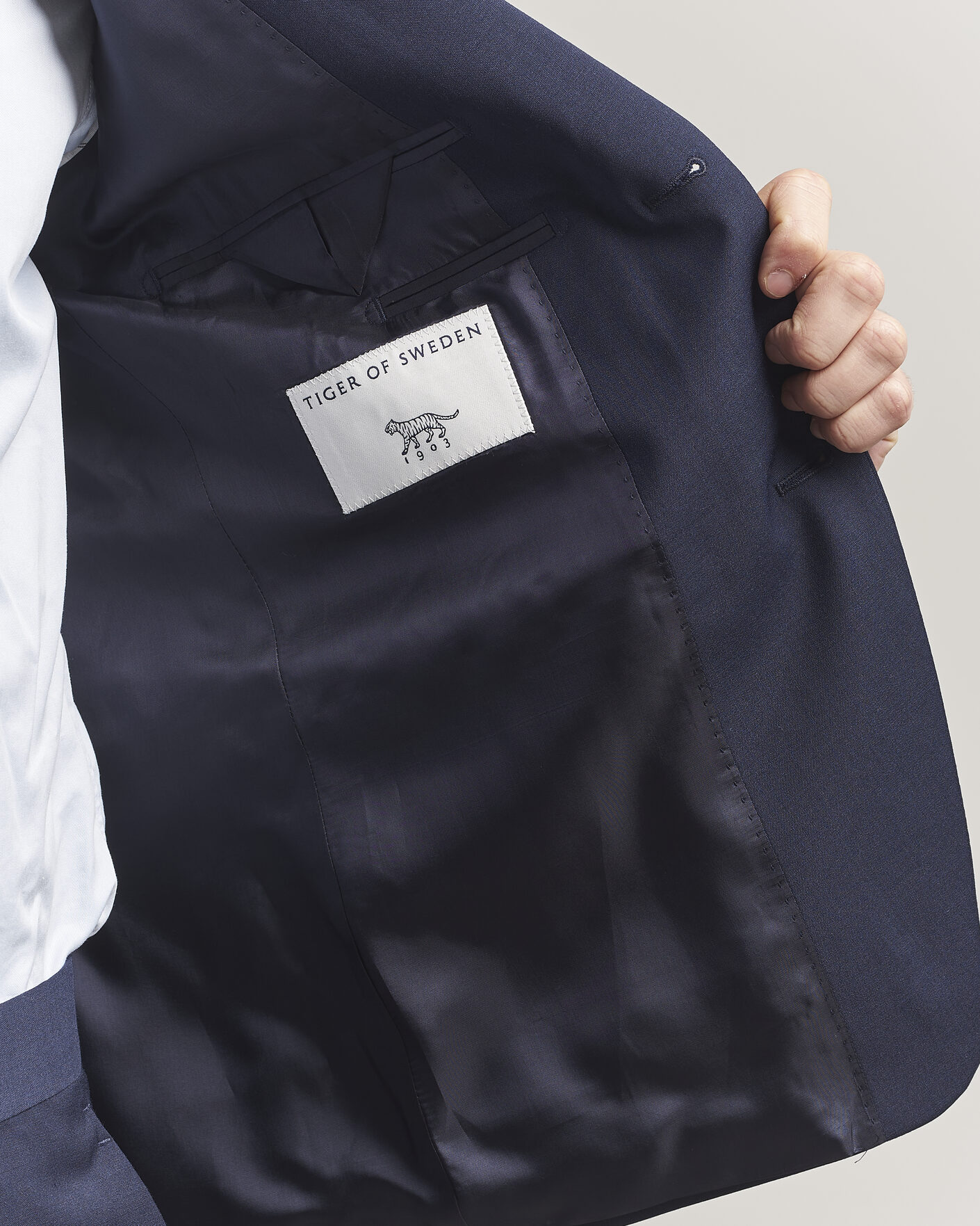 Heren | Blazers | Tiger of Sweden | Jamie Wool Travel Suit Blazer Royal Blue