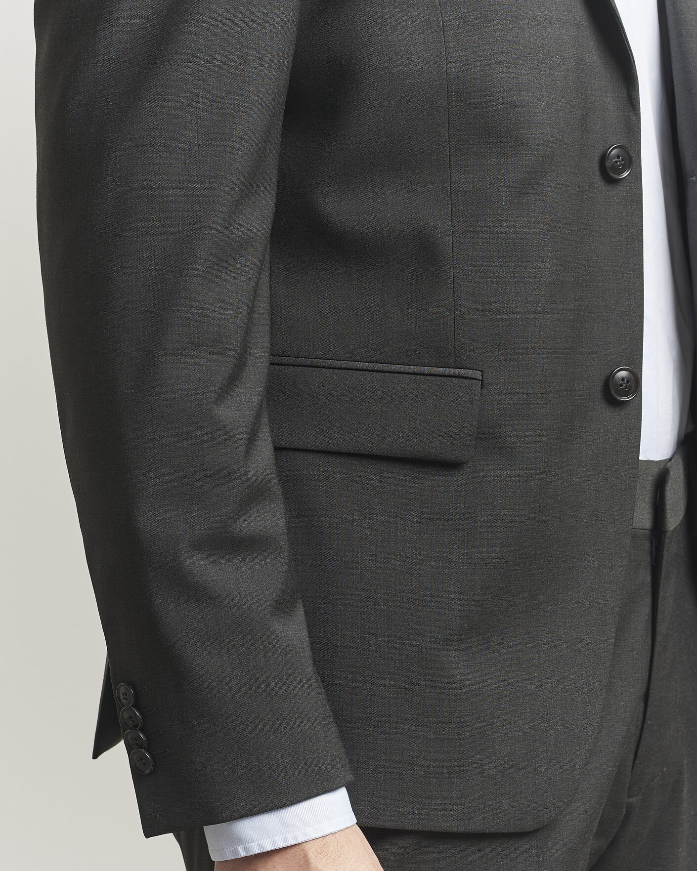 Heren | Blazers | Tiger of Sweden | Jamie Wool Travel Suit Blazer Olive Extreme