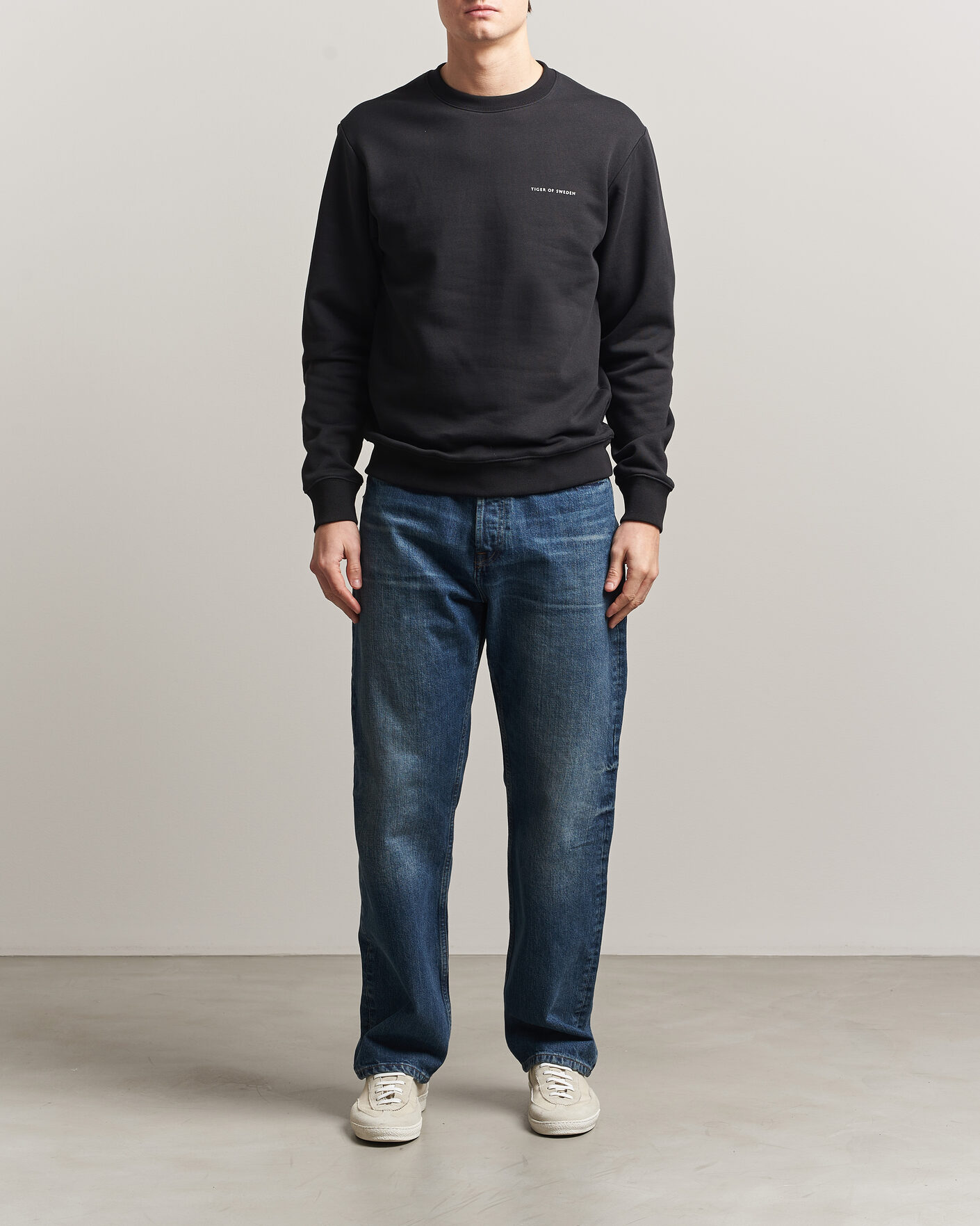 Heren | Truien | Tiger of Sweden | Emerson Crew Neck Sweatshirt Black