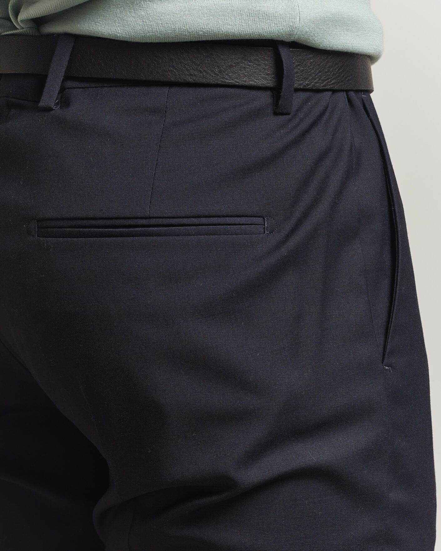 Heren | Broeken | Tiger of Sweden | Tenuta Wool Travel Suit Trousers Dark Ink