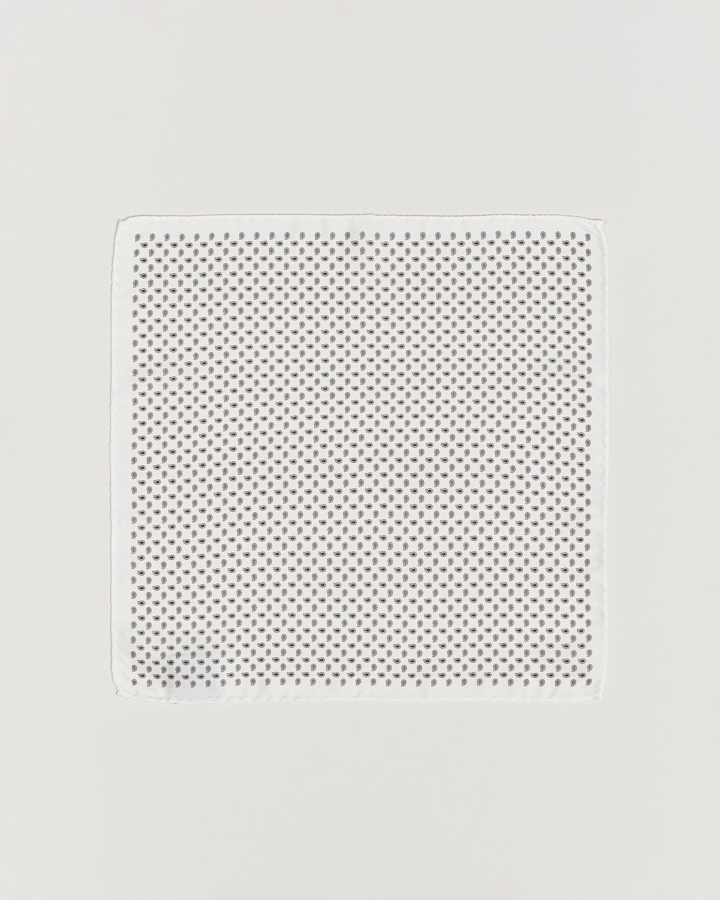 Homme | Pochettes De Costume | Amanda Christensen | Silk Oxford Pocket Square White