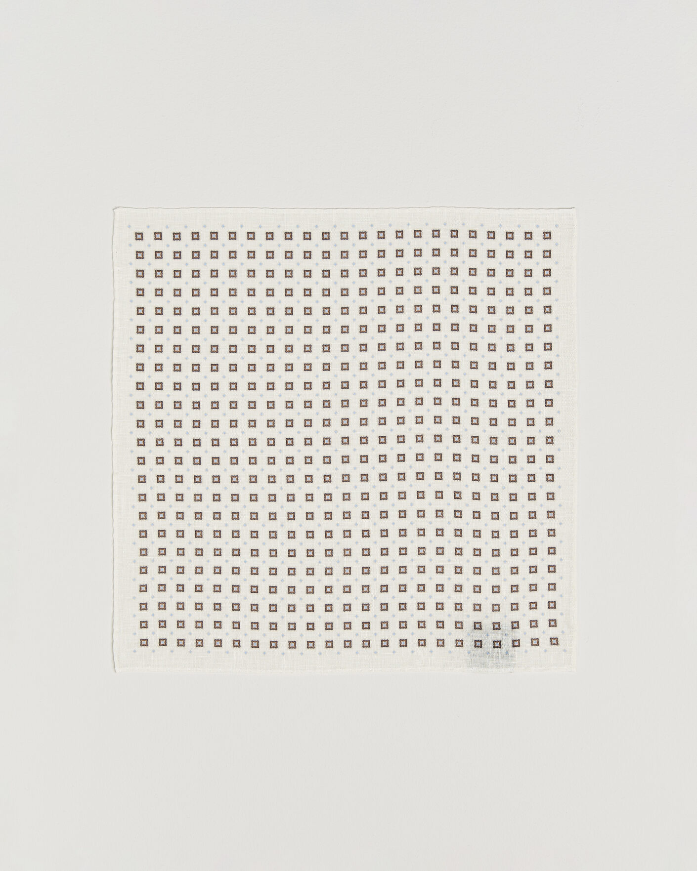 Heren | Pochets | Amanda Christensen | Linen Medallion Pocket Square Cream