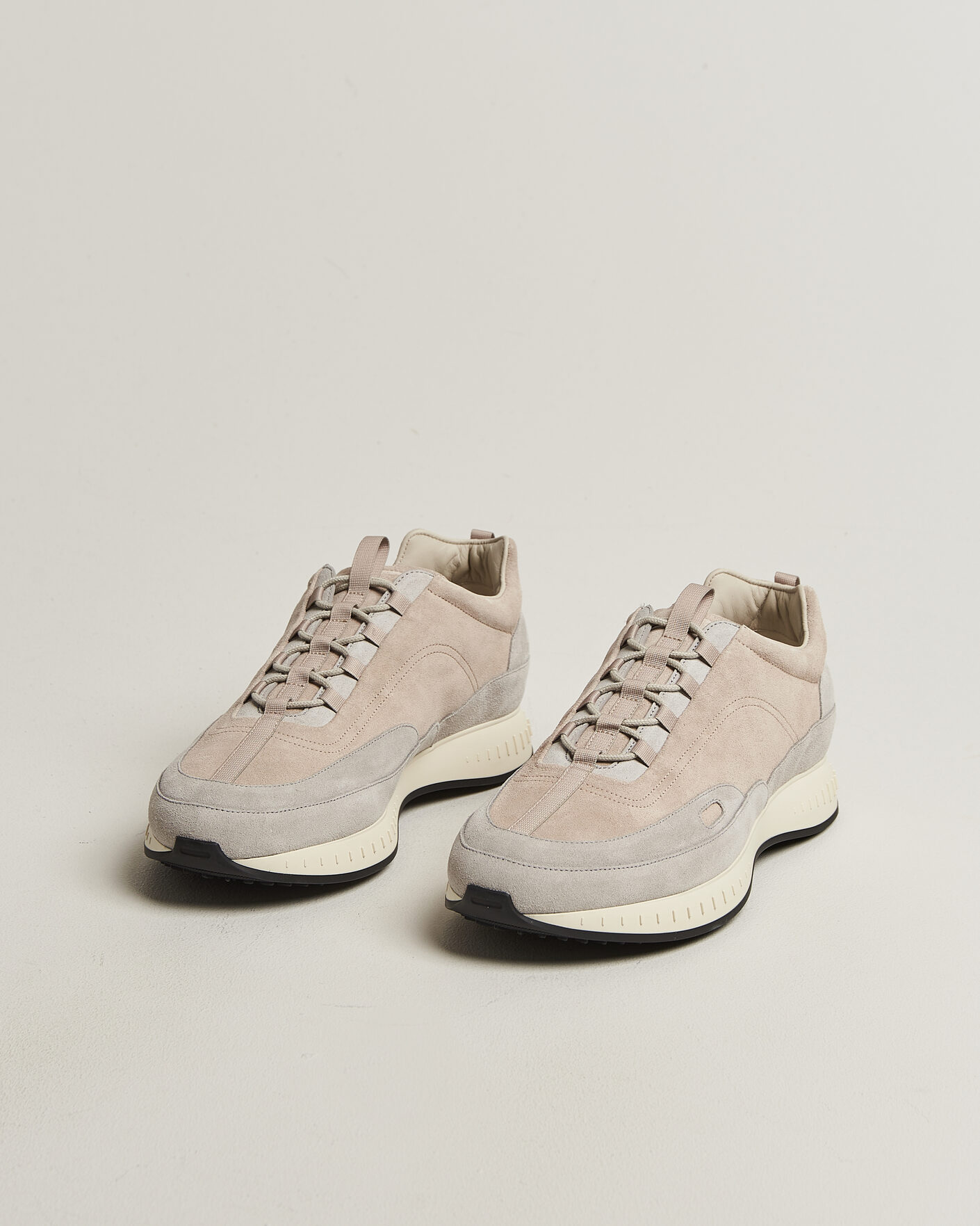Heren | Sneakers | John Lobb | Laced Running Sneakers Sand Suede