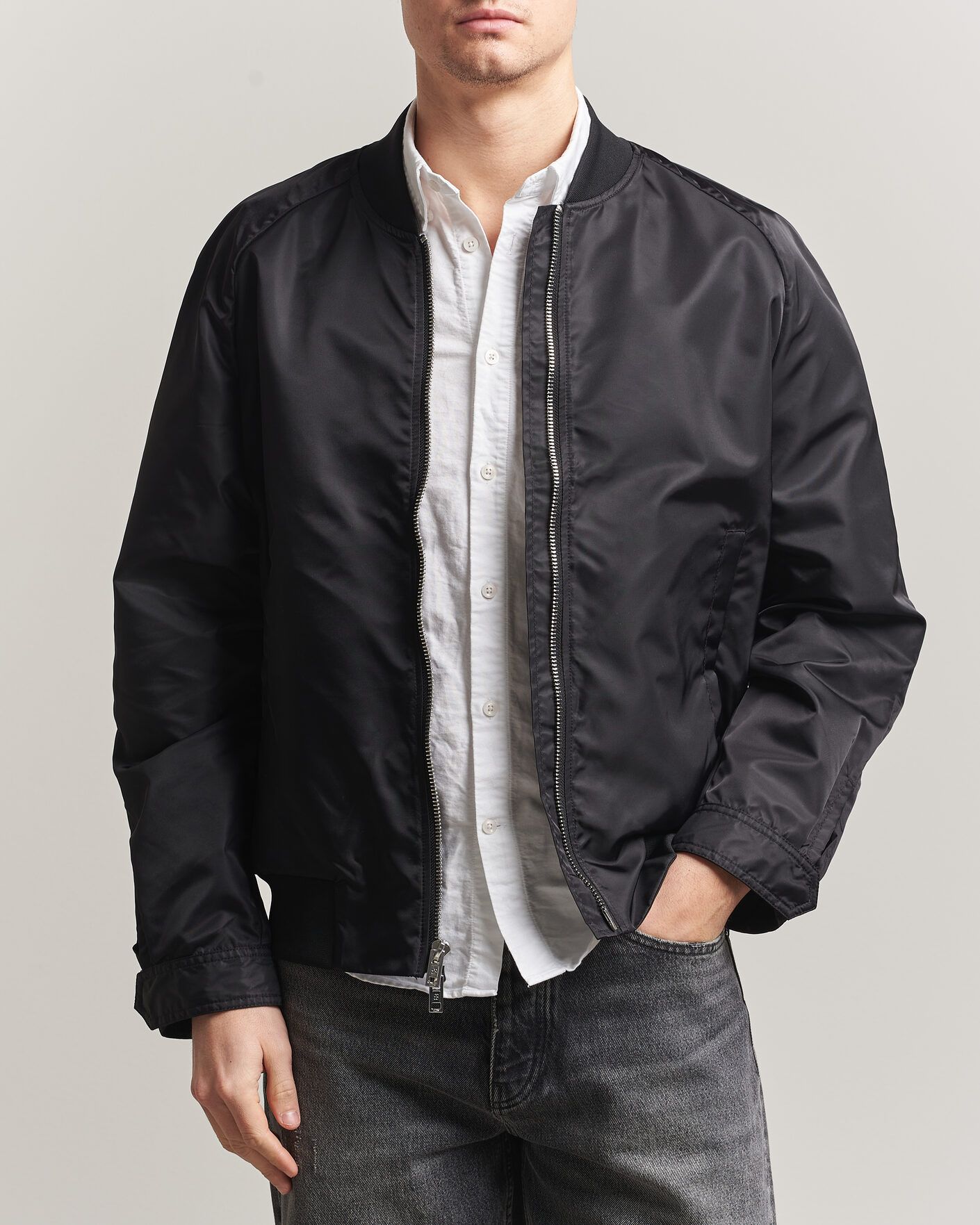 Homme | Manteaux Et Vestes | Filippa K | Technical Bomber Jacket Black