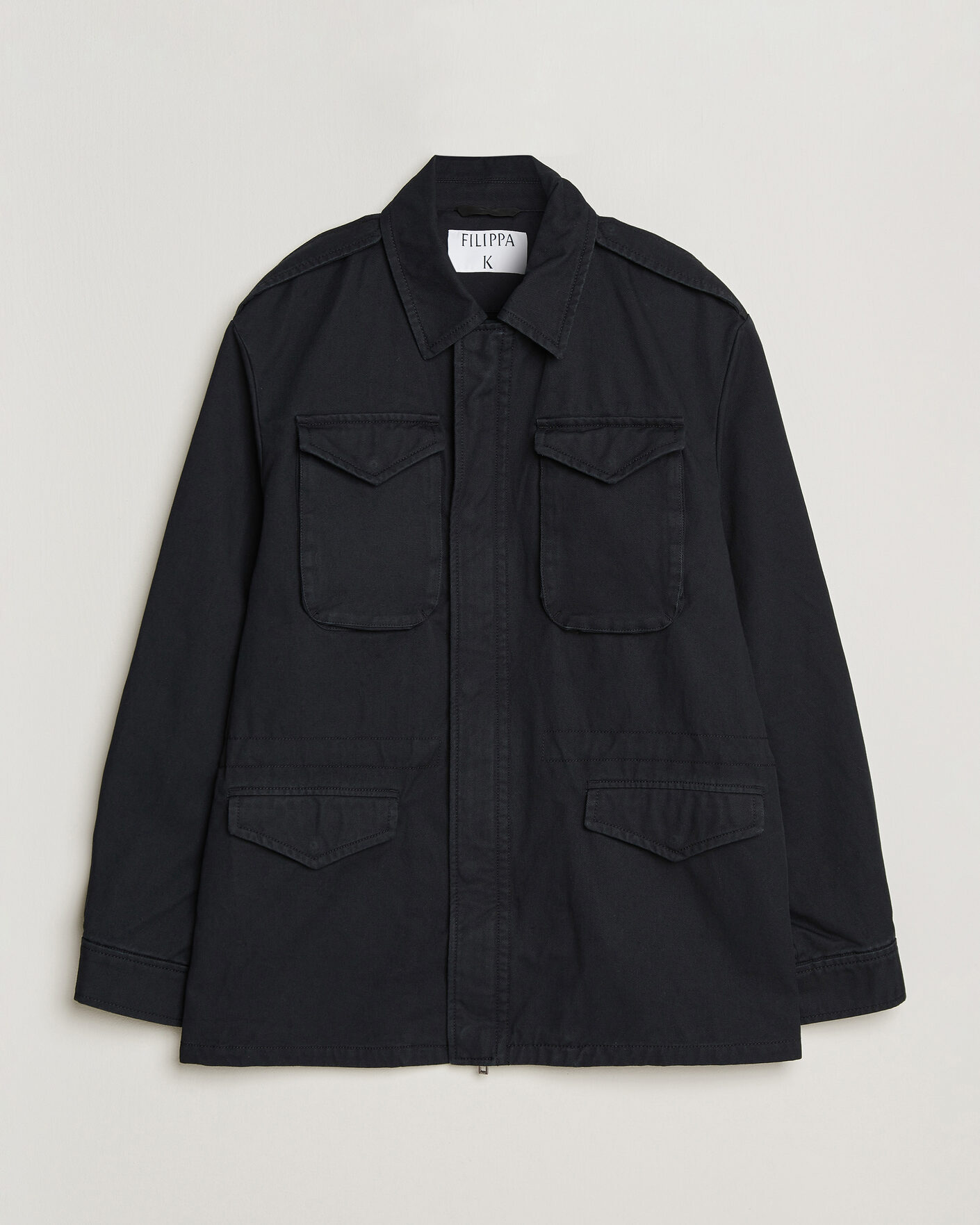 Homme | Manteaux Et Vestes | Filippa K | Cotton Field Jacket Black