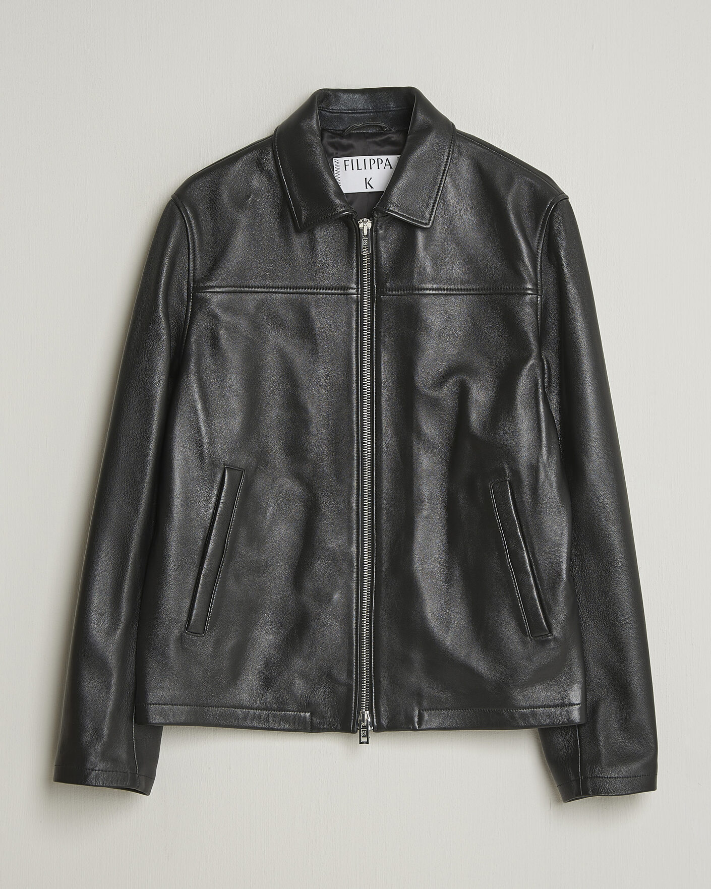 Homme | Manteaux Et Vestes | Filippa K | Leather Coach Jacket Black