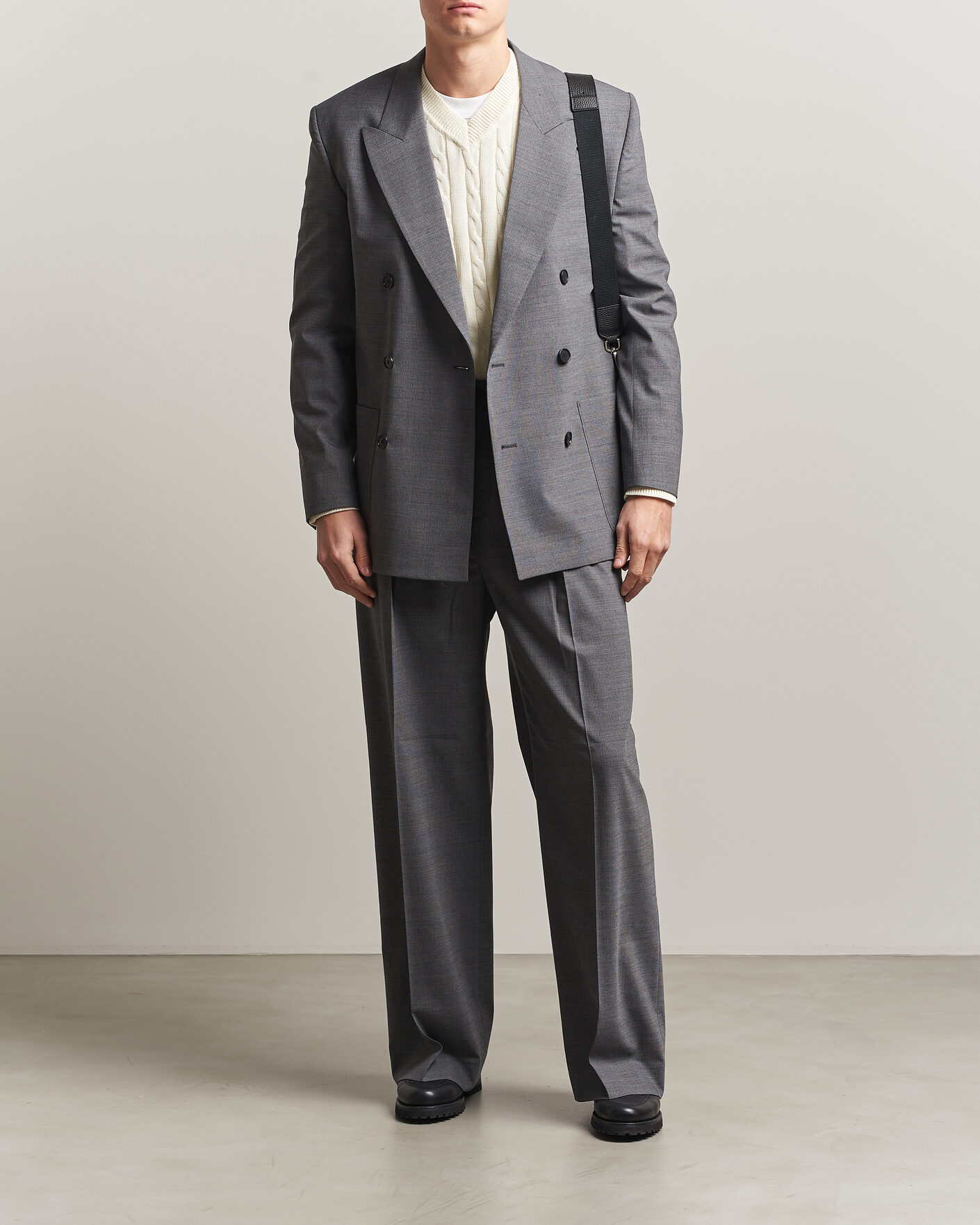 Homme | Blazers | Filippa K | Michael Wool Pinstriped Double Breasted  Blazer Mid Grey