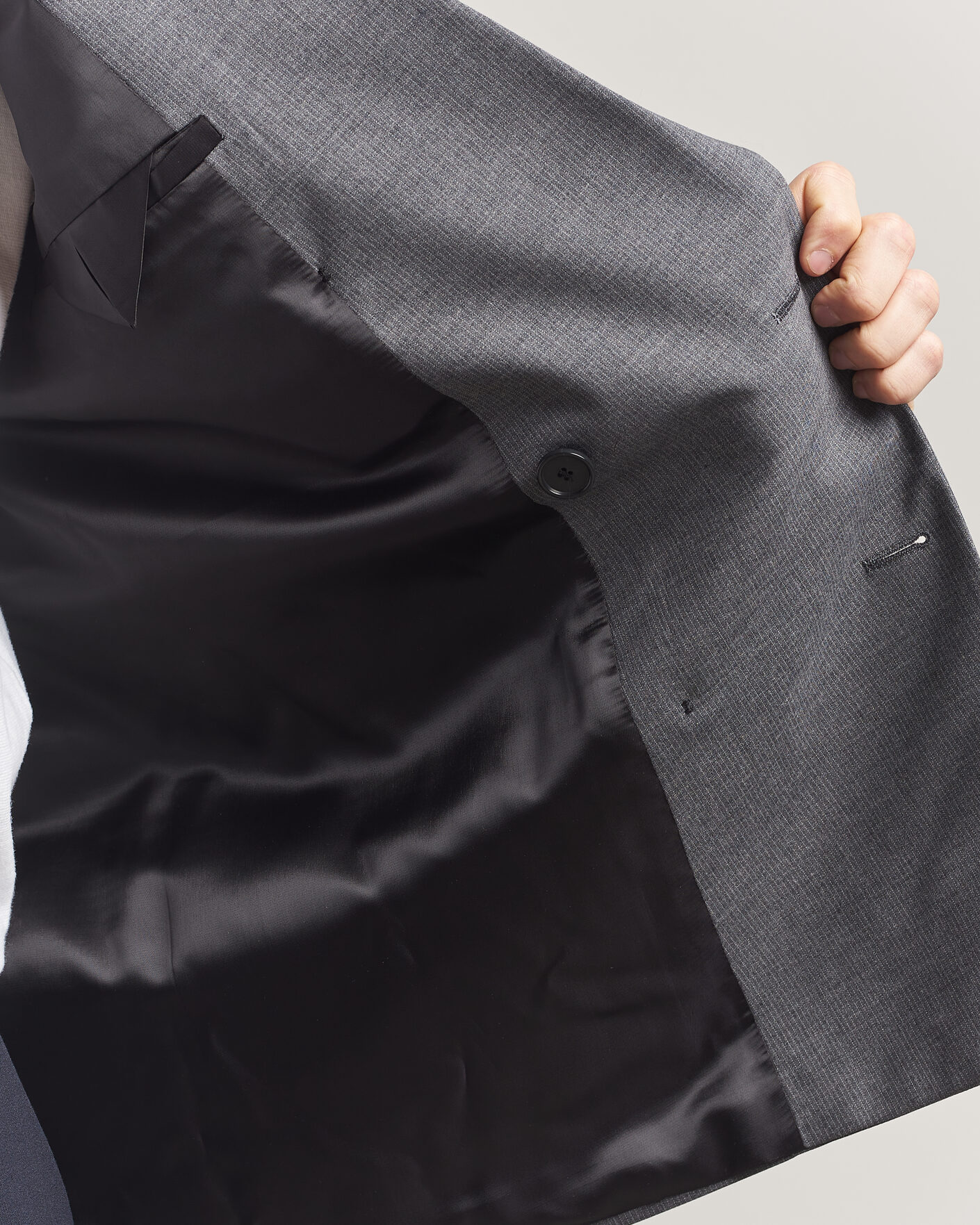 Heren | Blazers | Filippa K | Michael Wool Pinstriped Double Breasted Blazer Mid Grey