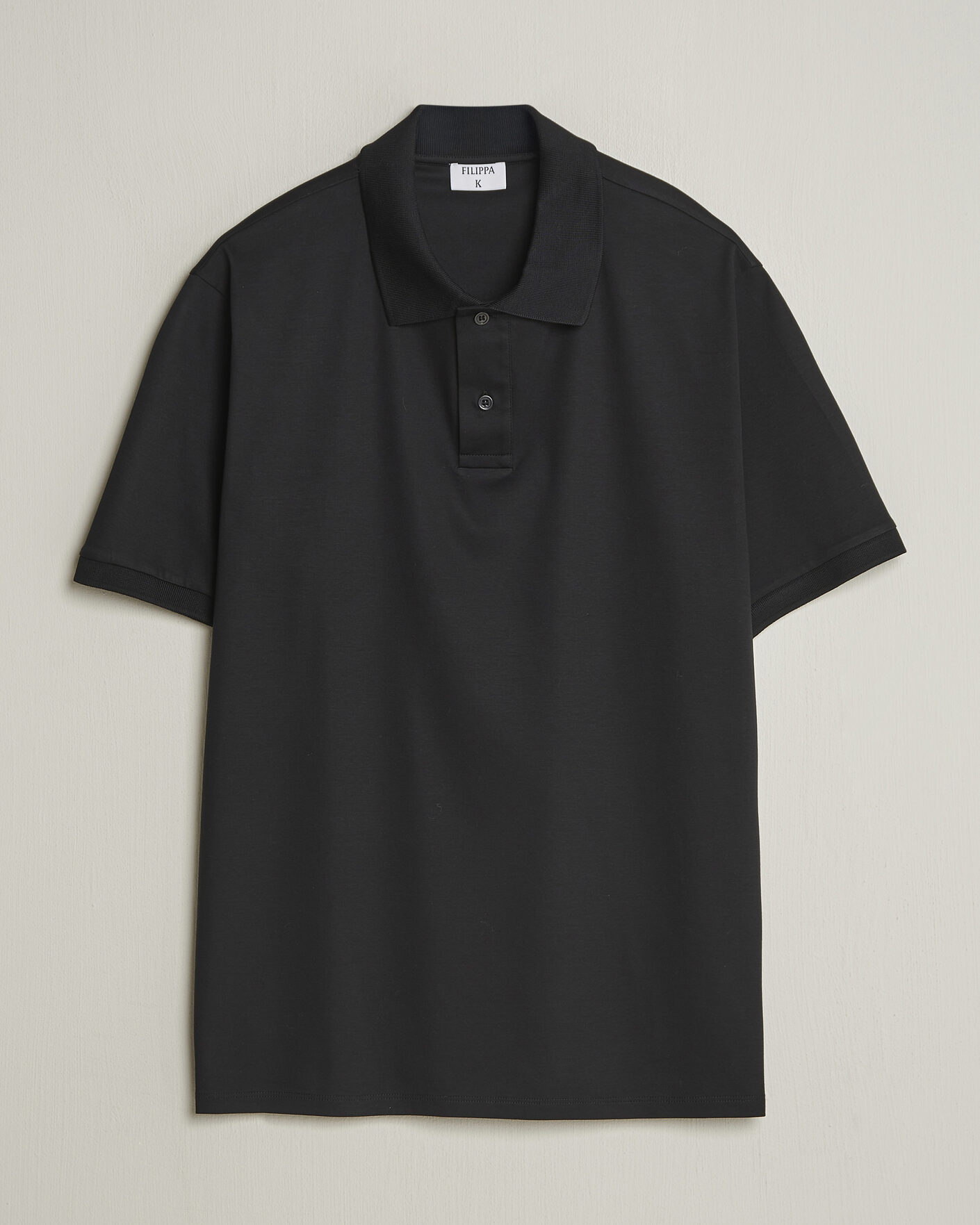 Heren | Polo's | Filippa K | Technical Cotton Polo Black
