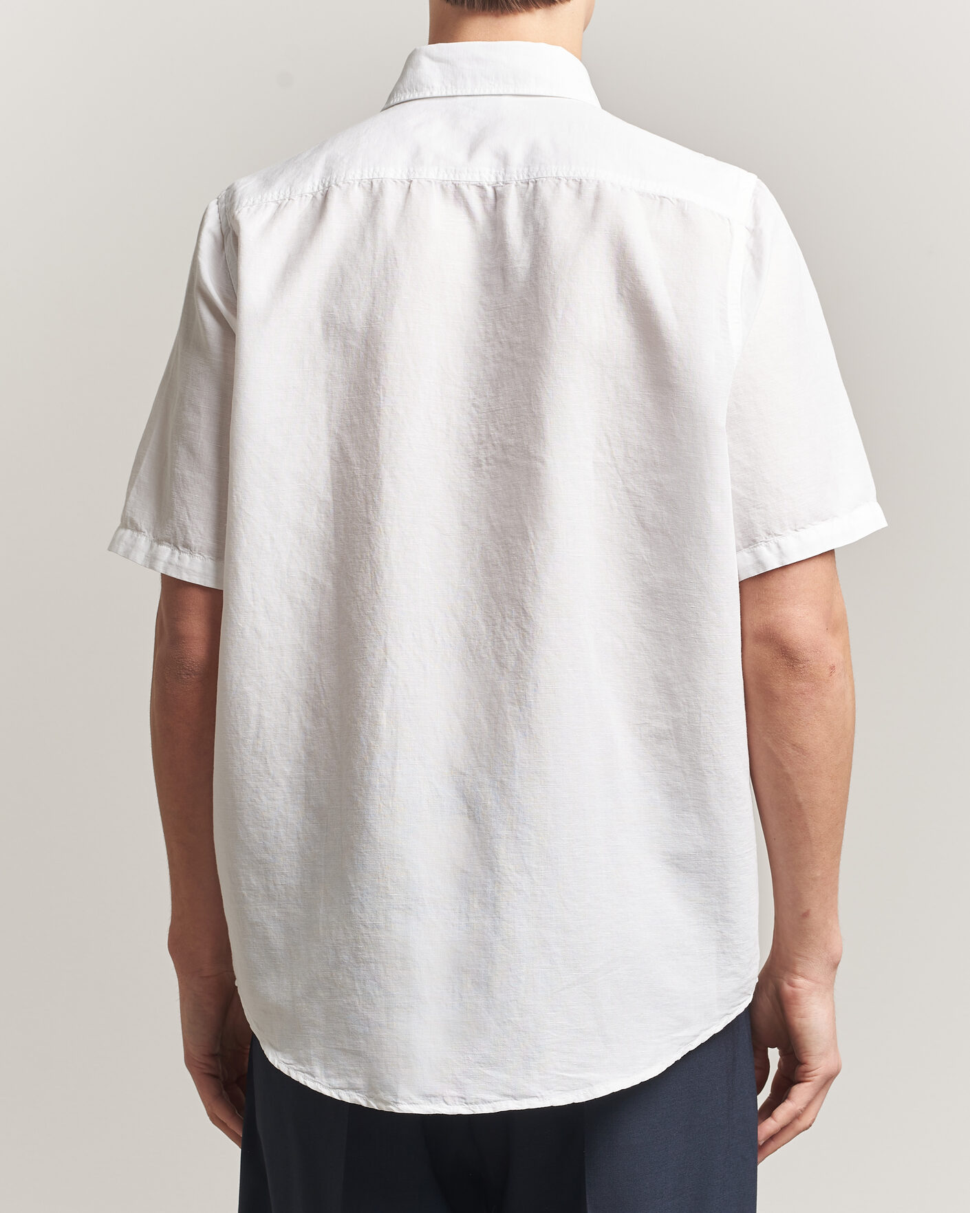 Heren | Overhemden | Filippa K | Cotton/Linen Short Sleeve Shirt White