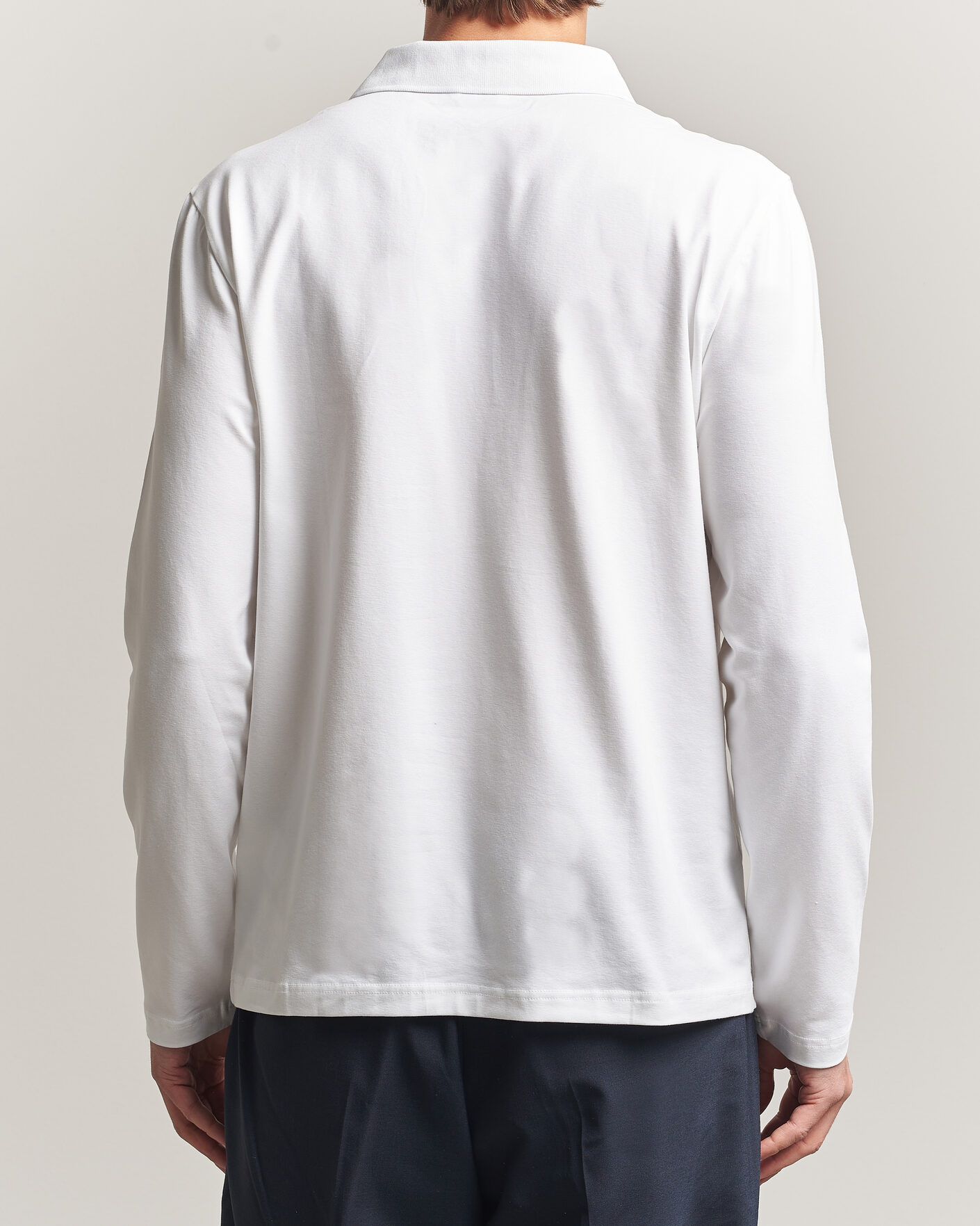 Homme | Polos | Filippa K | Luke Stretch Polo Shirt White