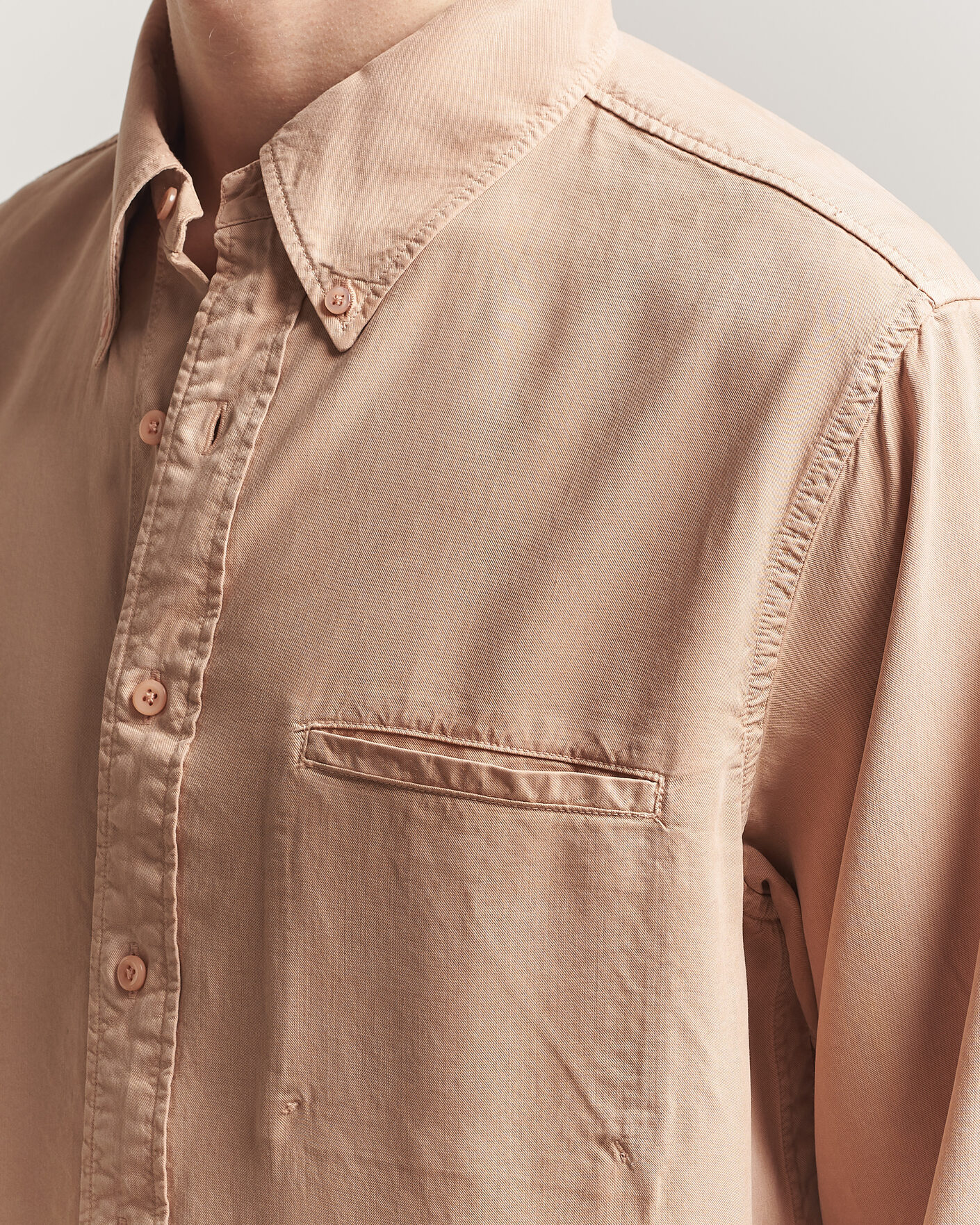 Heren | Overhemden | Filippa K | Zack Lyocell Shirt Beige