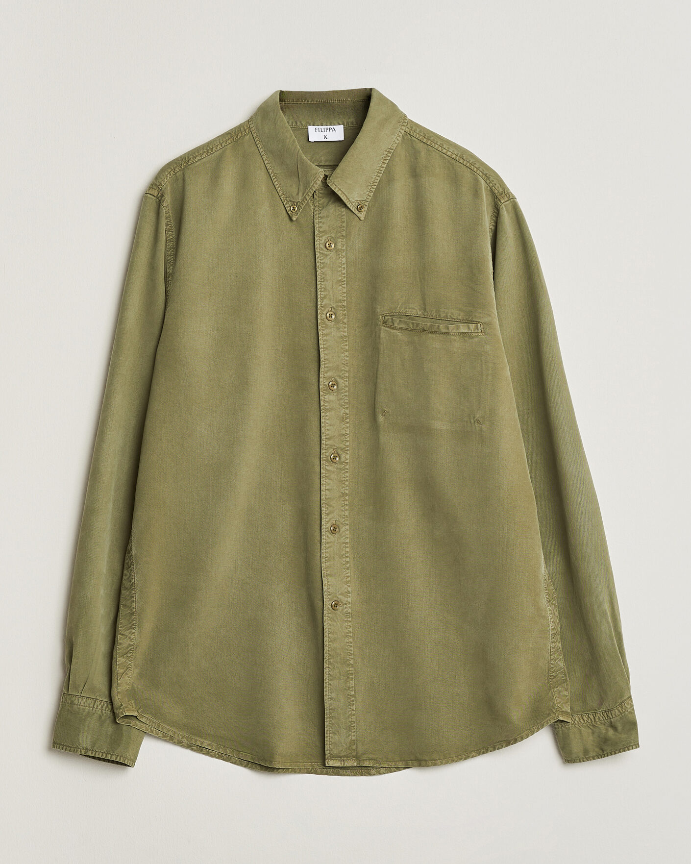 Heren | Overhemden | Filippa K | Zack Lyocell Shirt Laurel Green