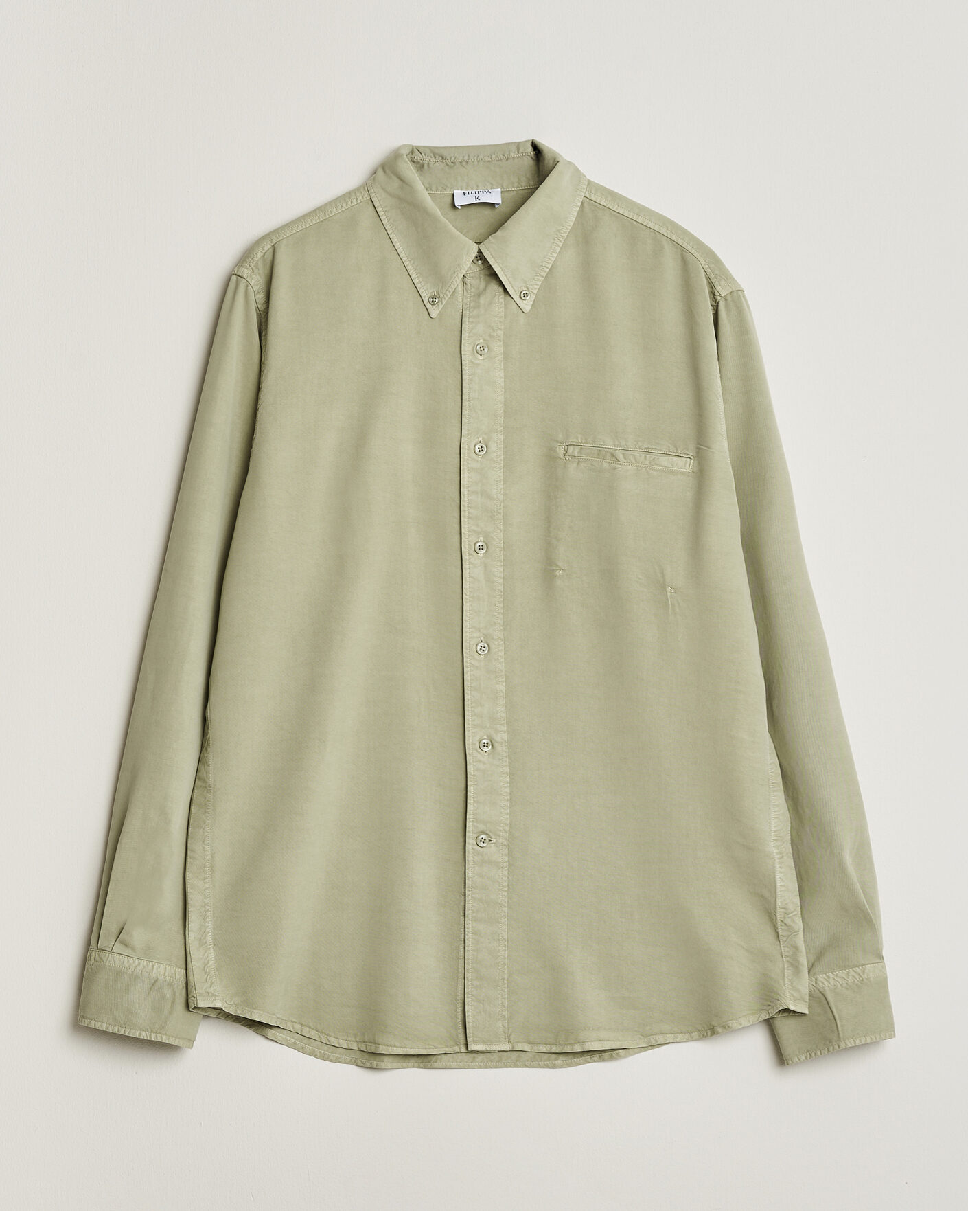 Heren | Overhemden | Filippa K | Zack Lyocell Shirt Light Green
