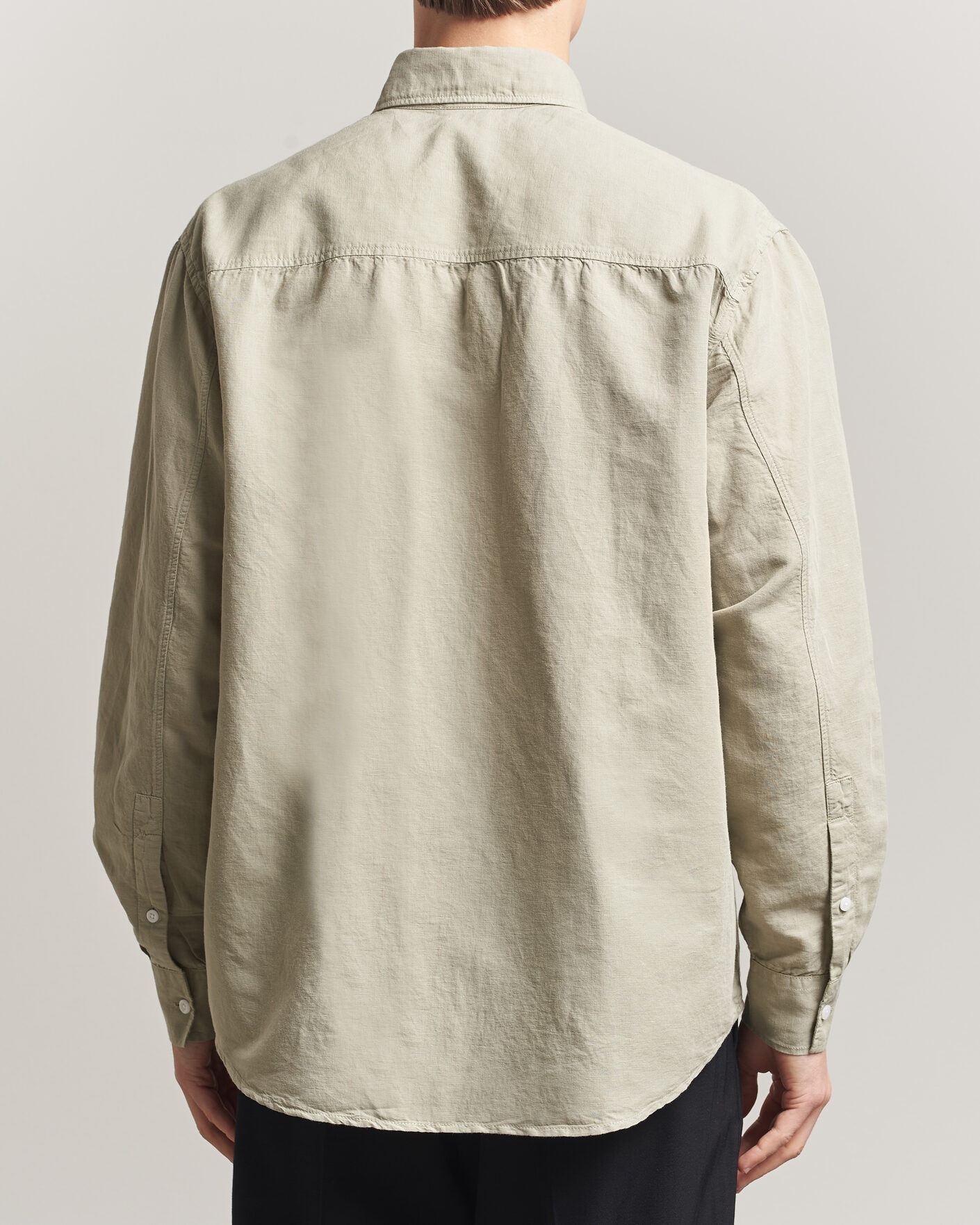 Homme | Chemises | Filippa K | Relaxed Cotton/Linen Shirt Light Green