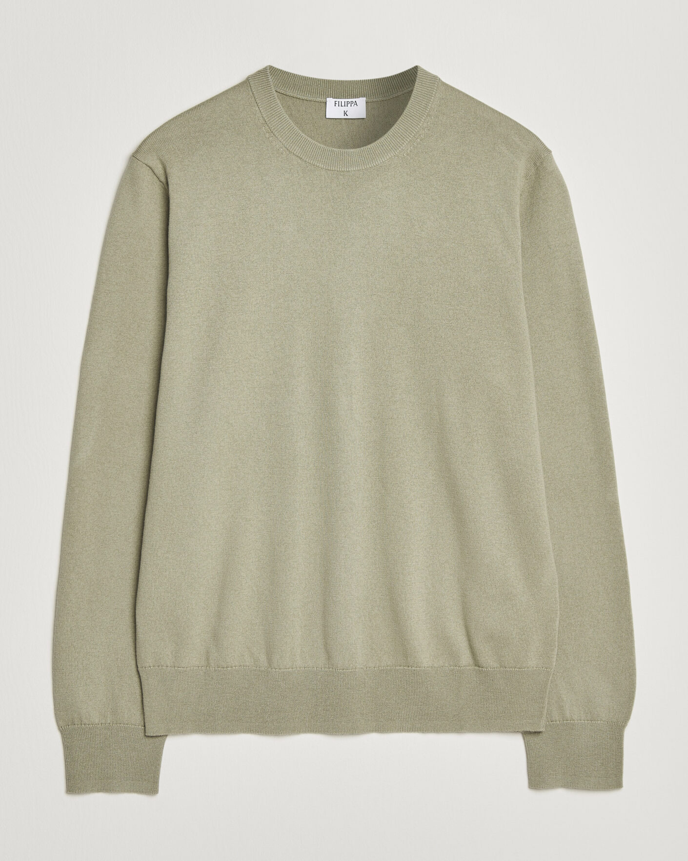 Homme | Pulls Et Tricots | Filippa K | Cotton Merino Knitted Sweater Light Green