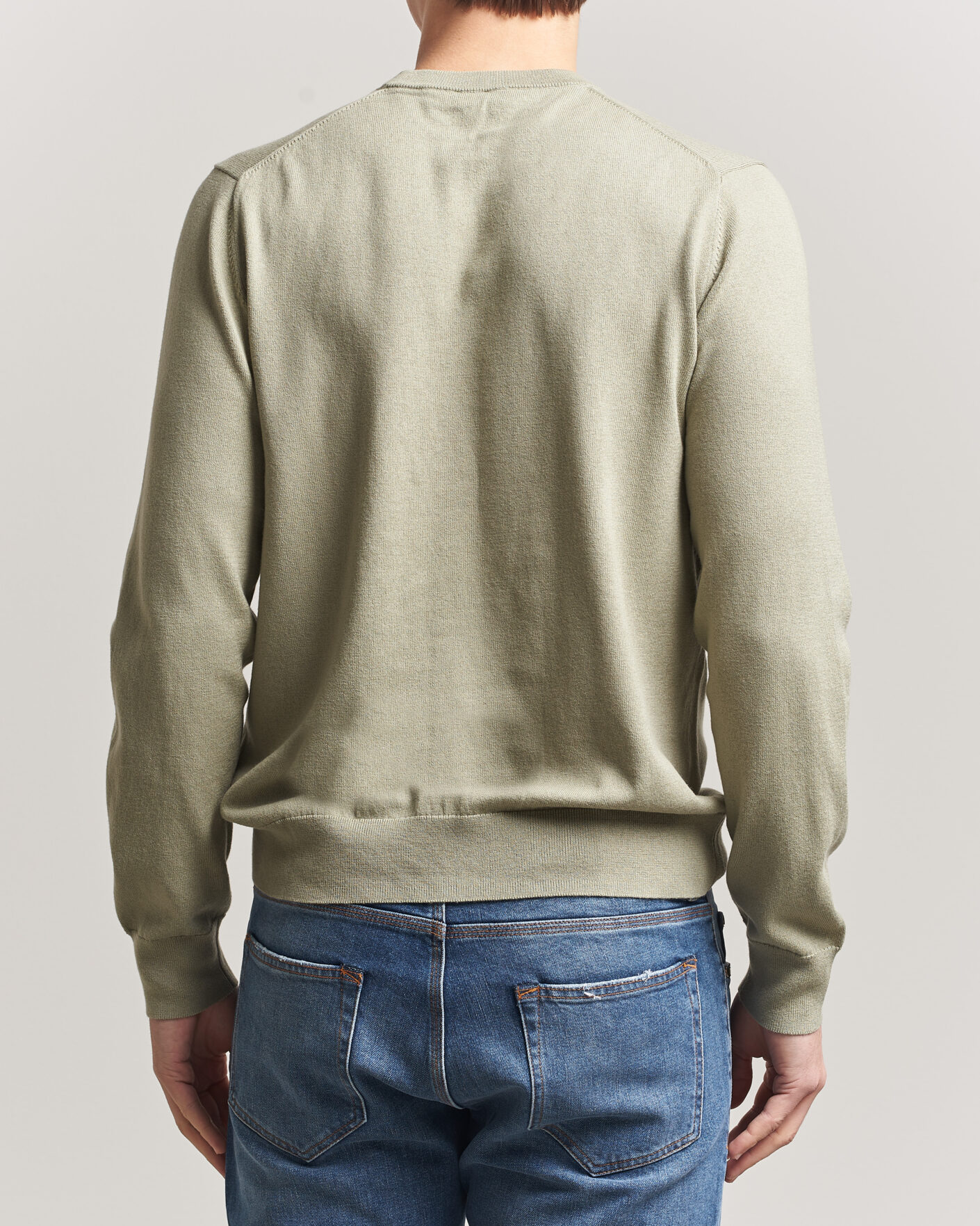 Homme | Pulls Et Tricots | Filippa K | Cotton Merino Knitted Sweater Light Green