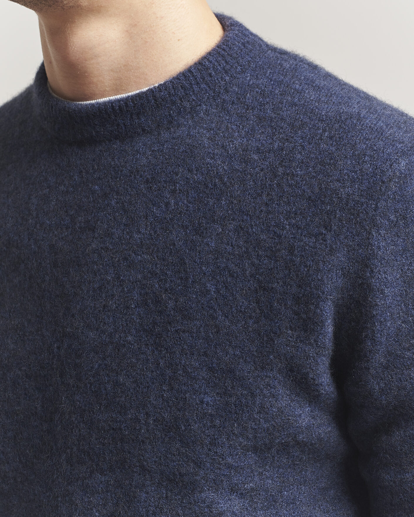 Heren | Truien | Filippa K | Yak Knitted Sweater Night Teal