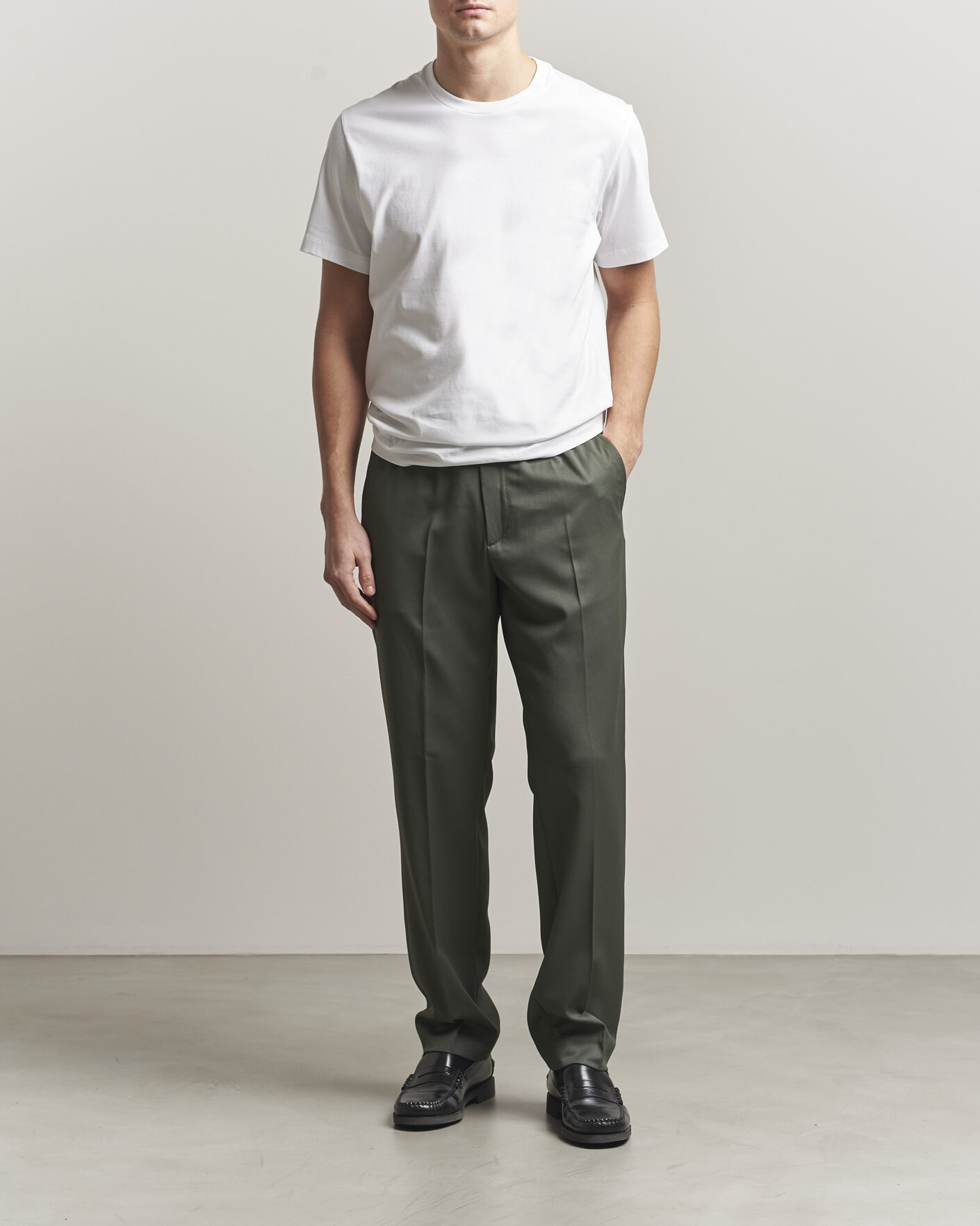 Heren | T-shirts | Filippa K | Filip Crew Neck T-Shirt White