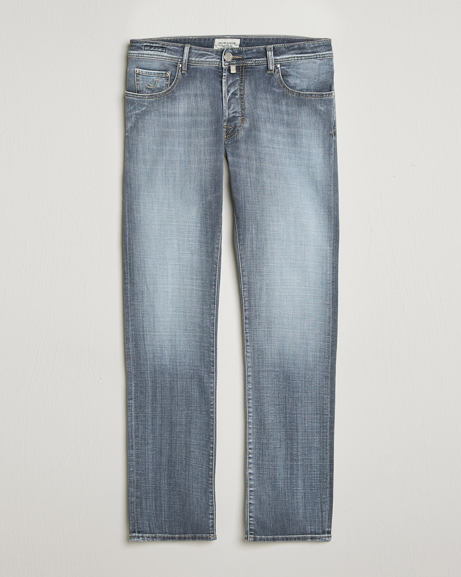 Heren | Broeken | Jacob Cohën | Bard Slim Fit Stretch Jeans Light Grey