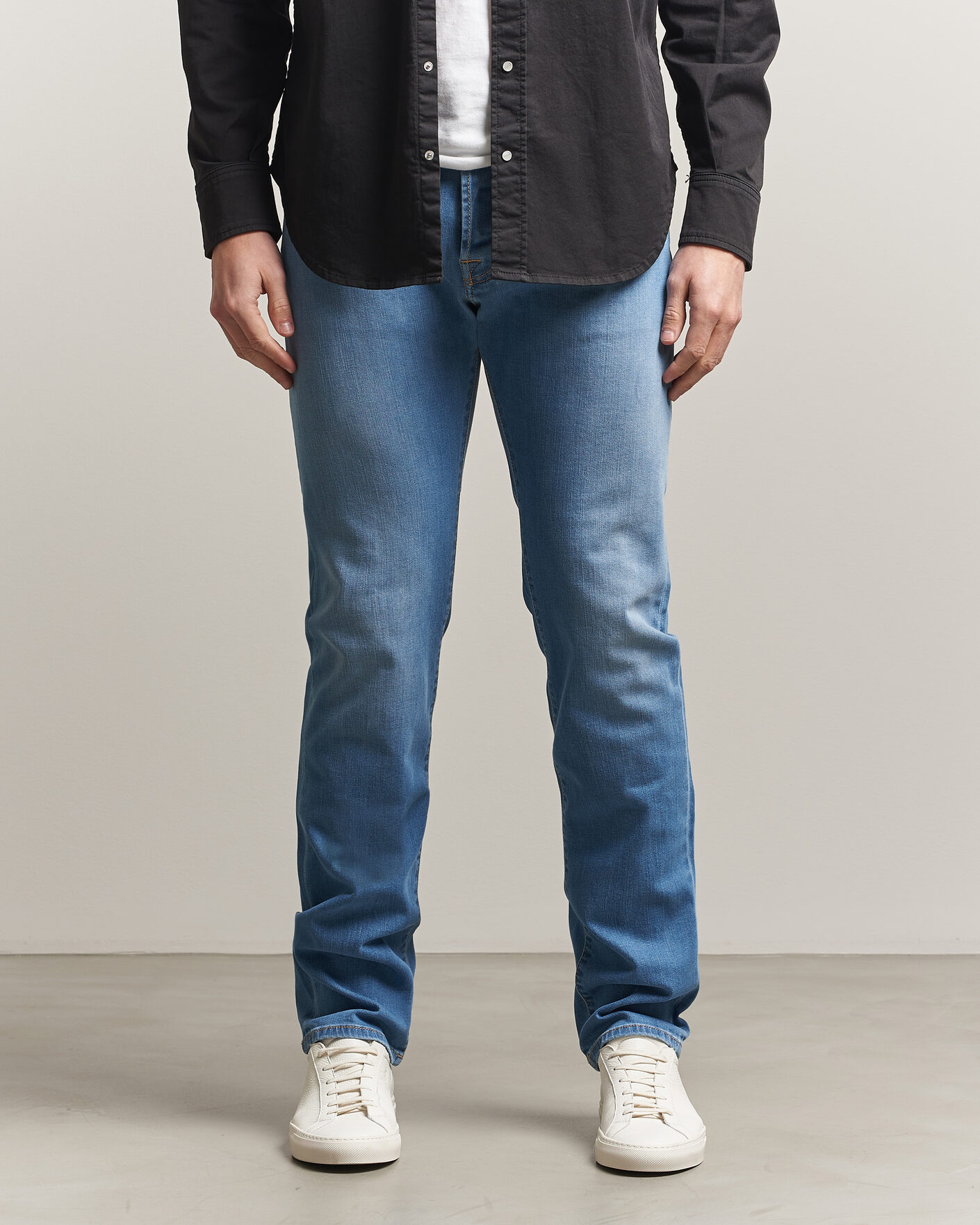 Heren | Broeken | Jacob Cohën | Bard Slim Fit Stretch Jeans Super Light Blue