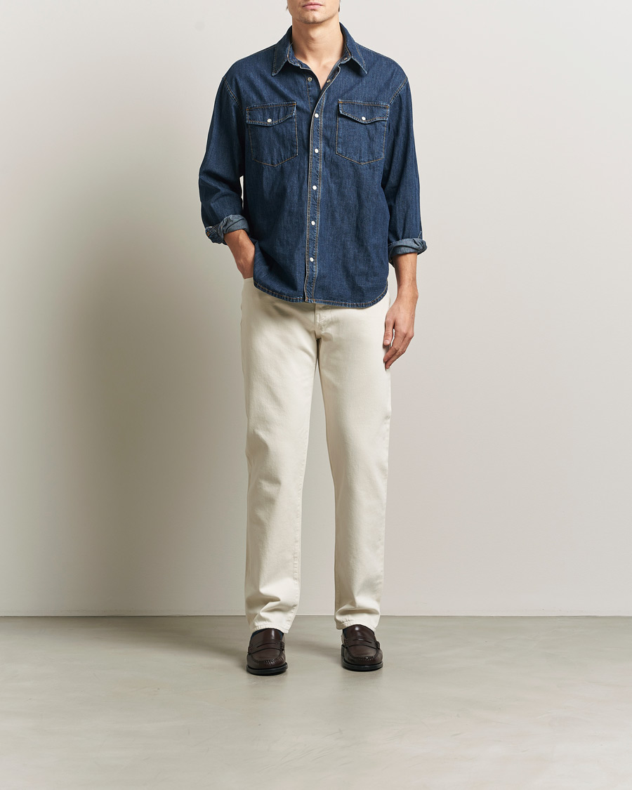 Homme | Jeans | Jacob Cohën | Edos Regular Straight Fit Bull Denim Jeans White
