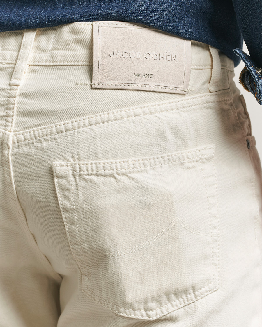 Homme | Pantalons | Jacob Cohën | Edos Regular Straight Fit Bull Denim Jeans White