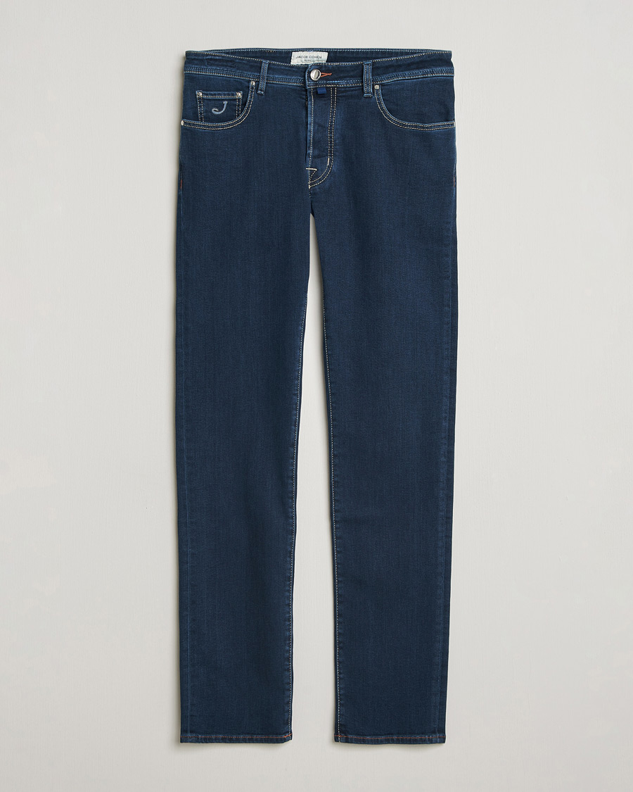 Heren | Broeken | Jacob Cohën | Bard Slim Fit Stretch Jeans Dark Blue